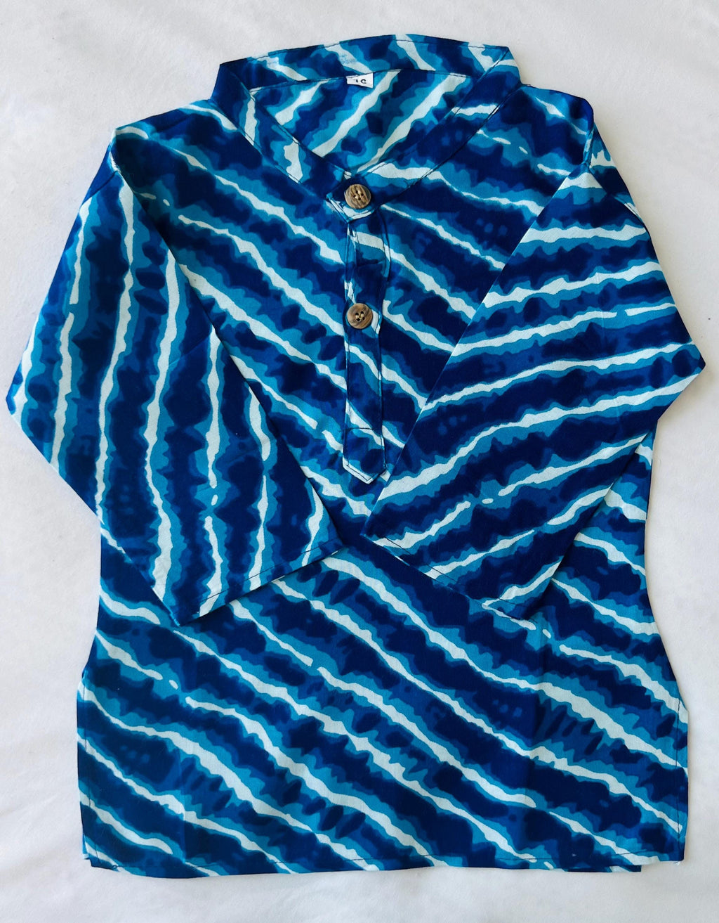 Leheria Print Cotton Dhoti Kurta for Boys  Indian Ethnic Wear for Wedding, Eid, Diwali, & Annaprasan Kids Outfit