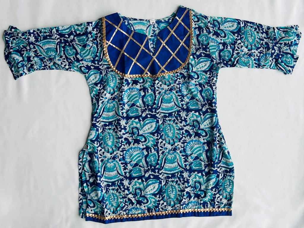 Girls Kurti: Indian Ethnic Wear with Sharara, Lehenga Choli & Angrakha for Kids, Traditional Outfit for Girls