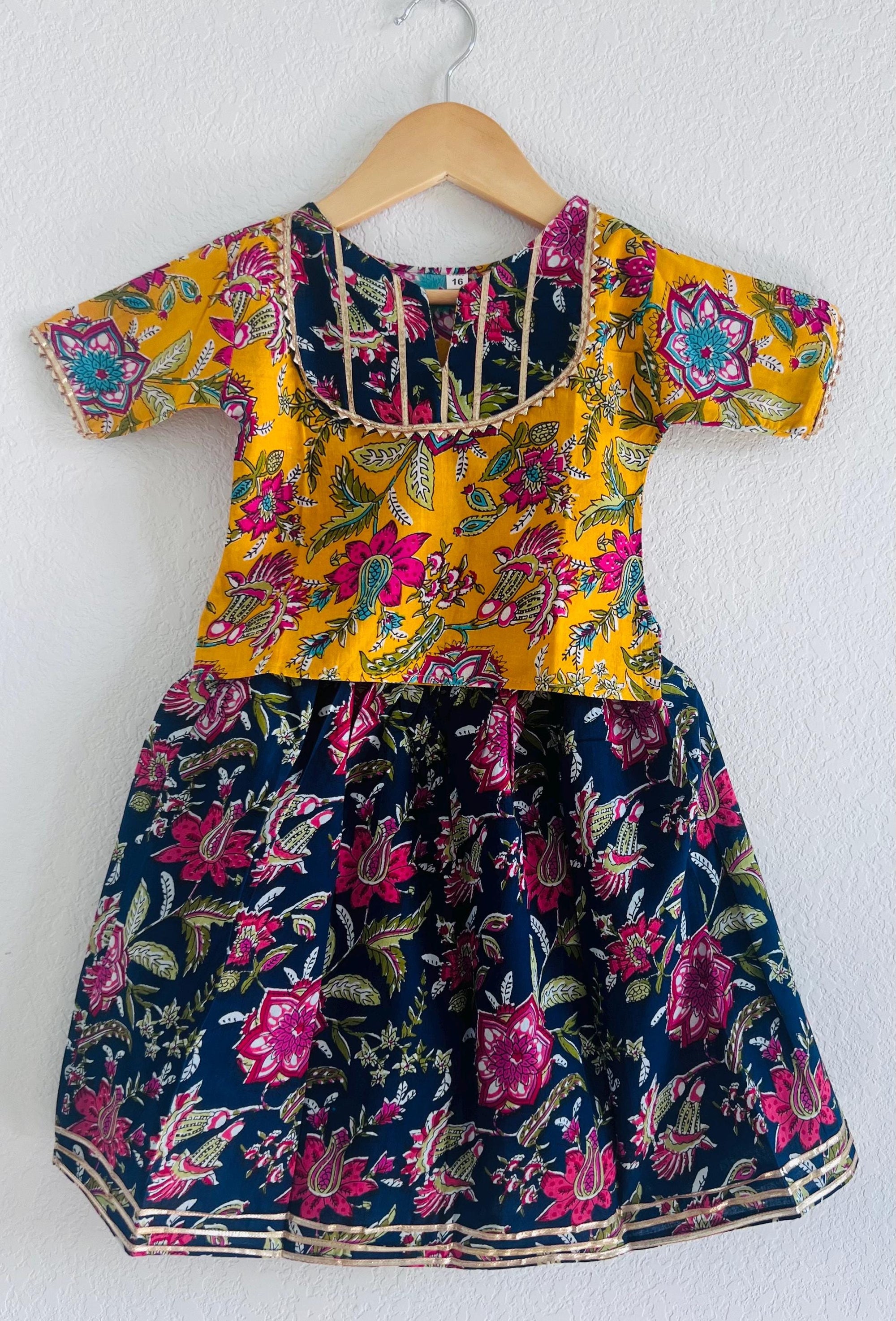 Girls Kurti: Indian Ethnic Wear with Sharara, Lehenga Choli & Angrakha for Kids, Traditional Outfit for Girls