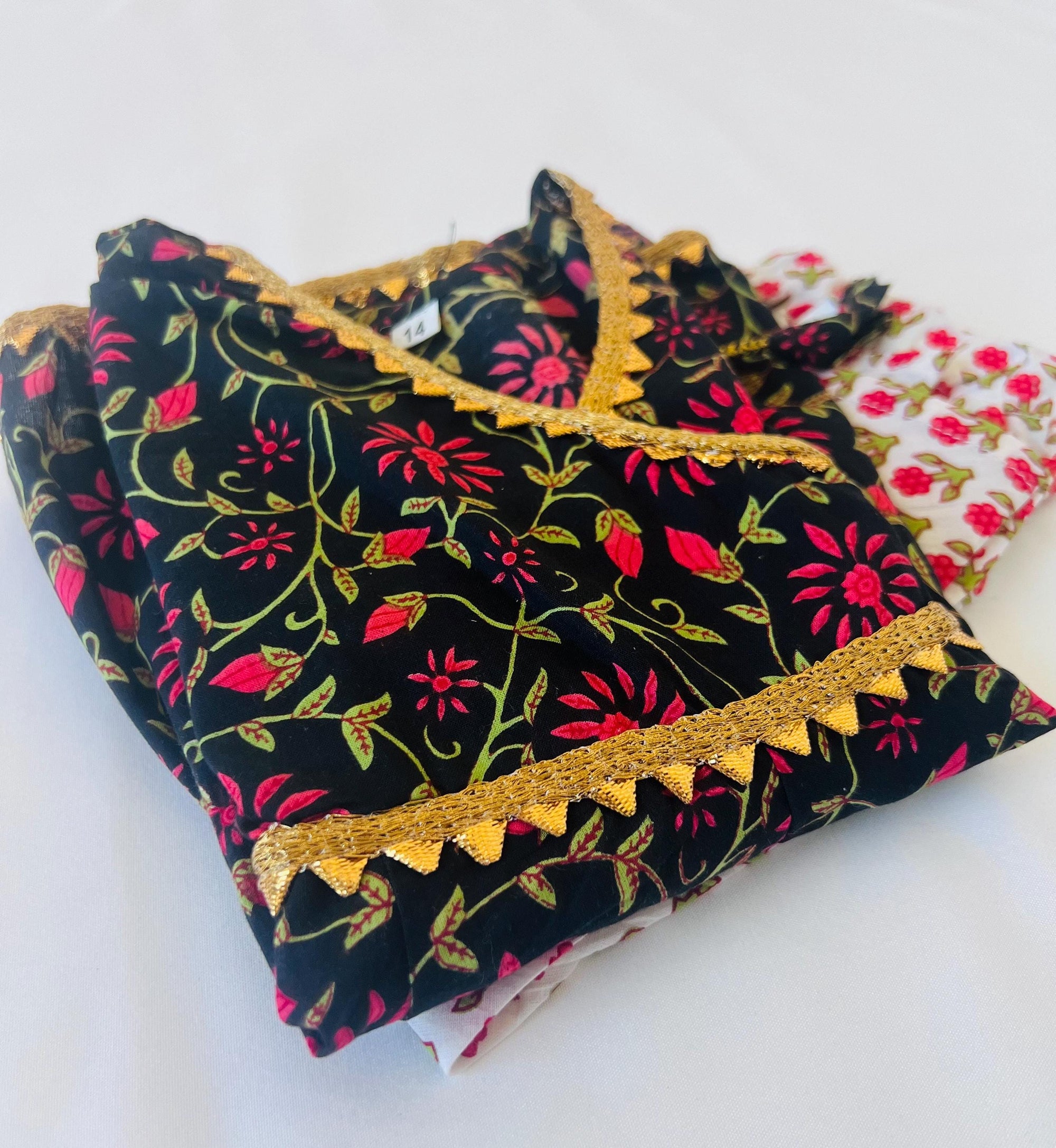 Girls Kurti: Indian Ethnic Wear with Sharara, Lehenga Choli & Angrakha for Kids, Traditional Outfit for Girls