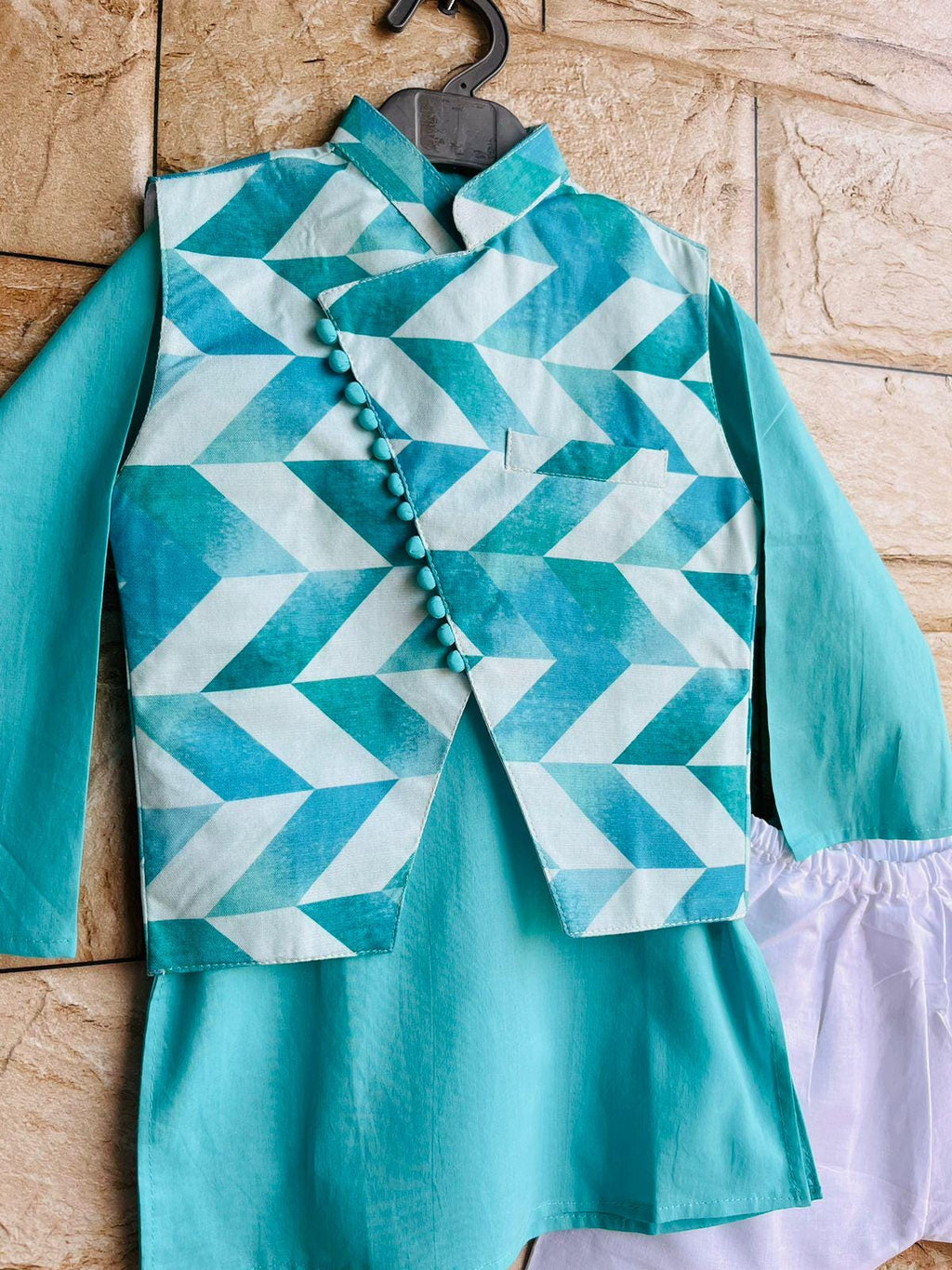 Nehru Jacket Set for Kids Boys 8 year old - Stylish Indian Ethnic Wear, Kurta Pajama Outfit for 9 year old Wedding, Diwali & Eid Celebration