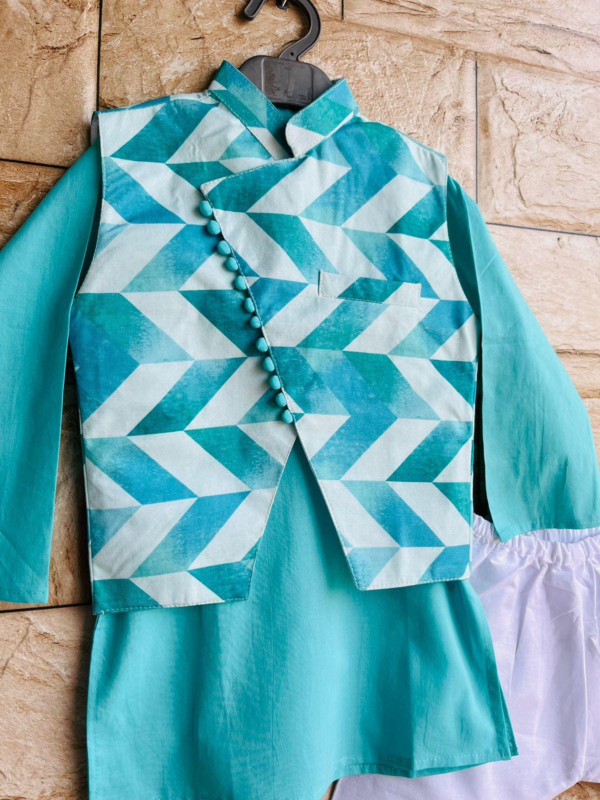 Nehru Jacket Set for Kids Boys 8 year old - Stylish Indian Ethnic Wear, Kurta Pajama Outfit for 9 year old Wedding, Diwali & Eid Celebration