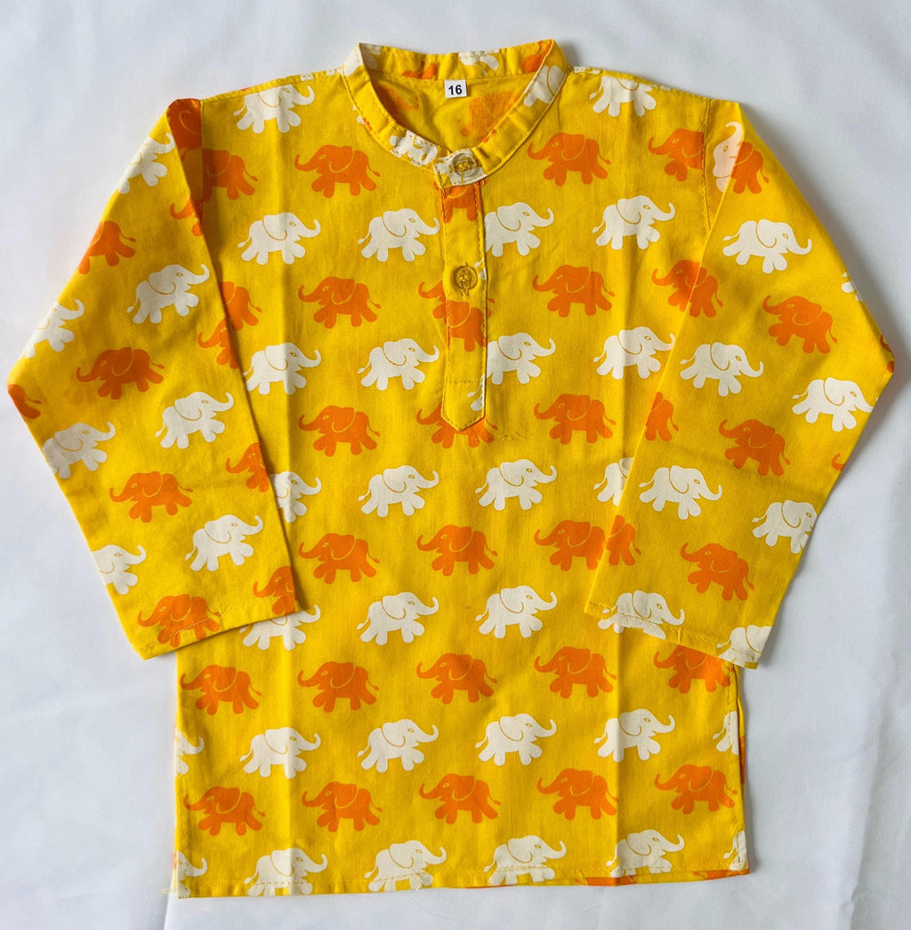 Elephant Print boys kurta pajama Indian Pakistani ethnic wear Toddlers Kurta pant set for Eid Diwali housewarming Wedding