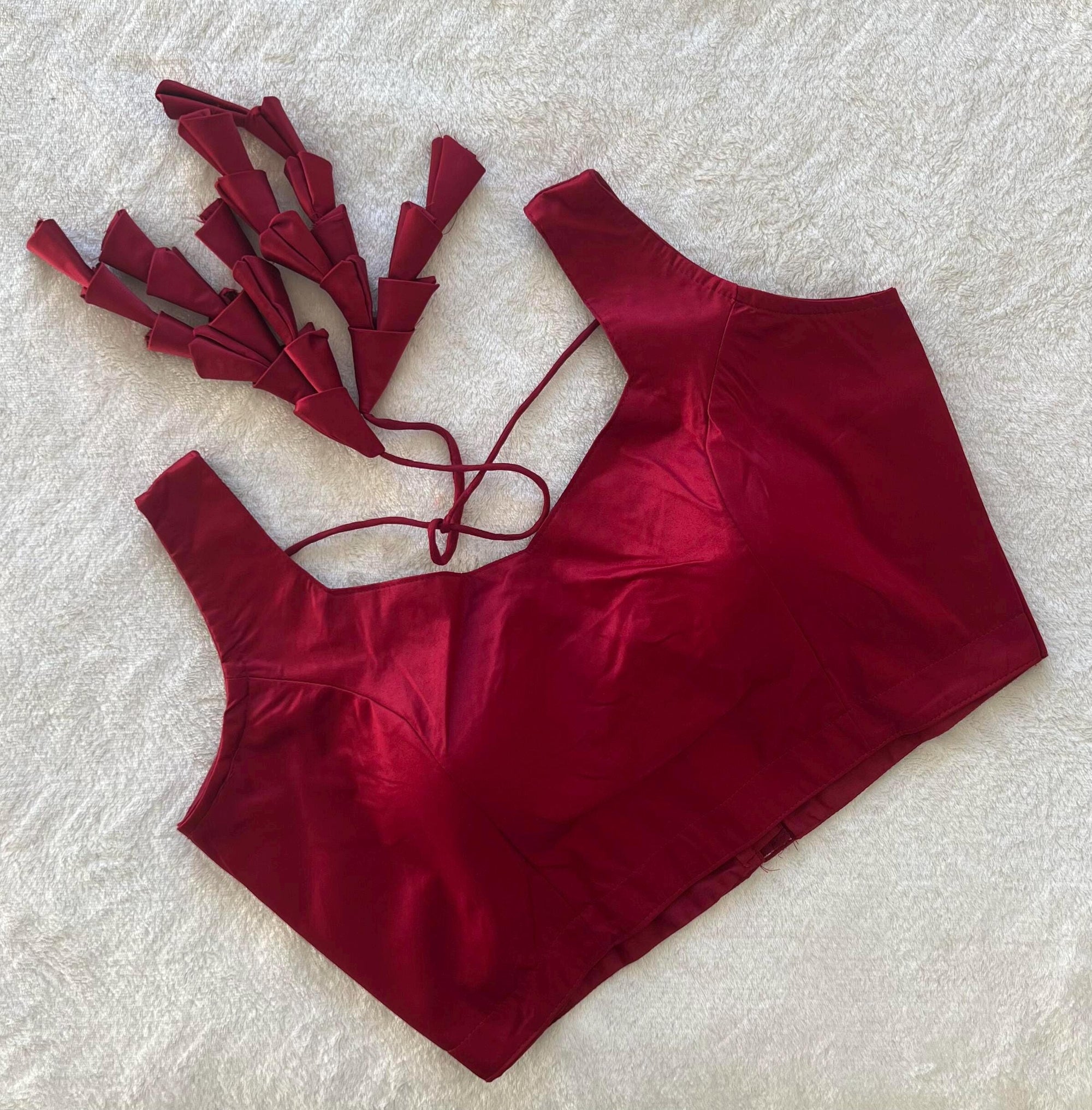 Readymade Blouses for women sarees phantom raw silk Ready to wear blouses Solid Pattern sleeveless blouse for lehenga sari palazzo