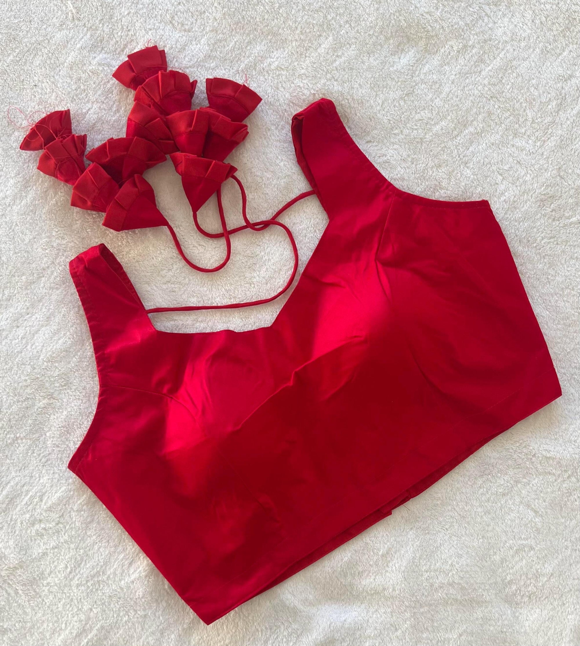 Readymade Blouses for women sarees phantom raw silk Ready to wear blouses Solid Pattern sleeveless blouse for lehenga sari palazzo