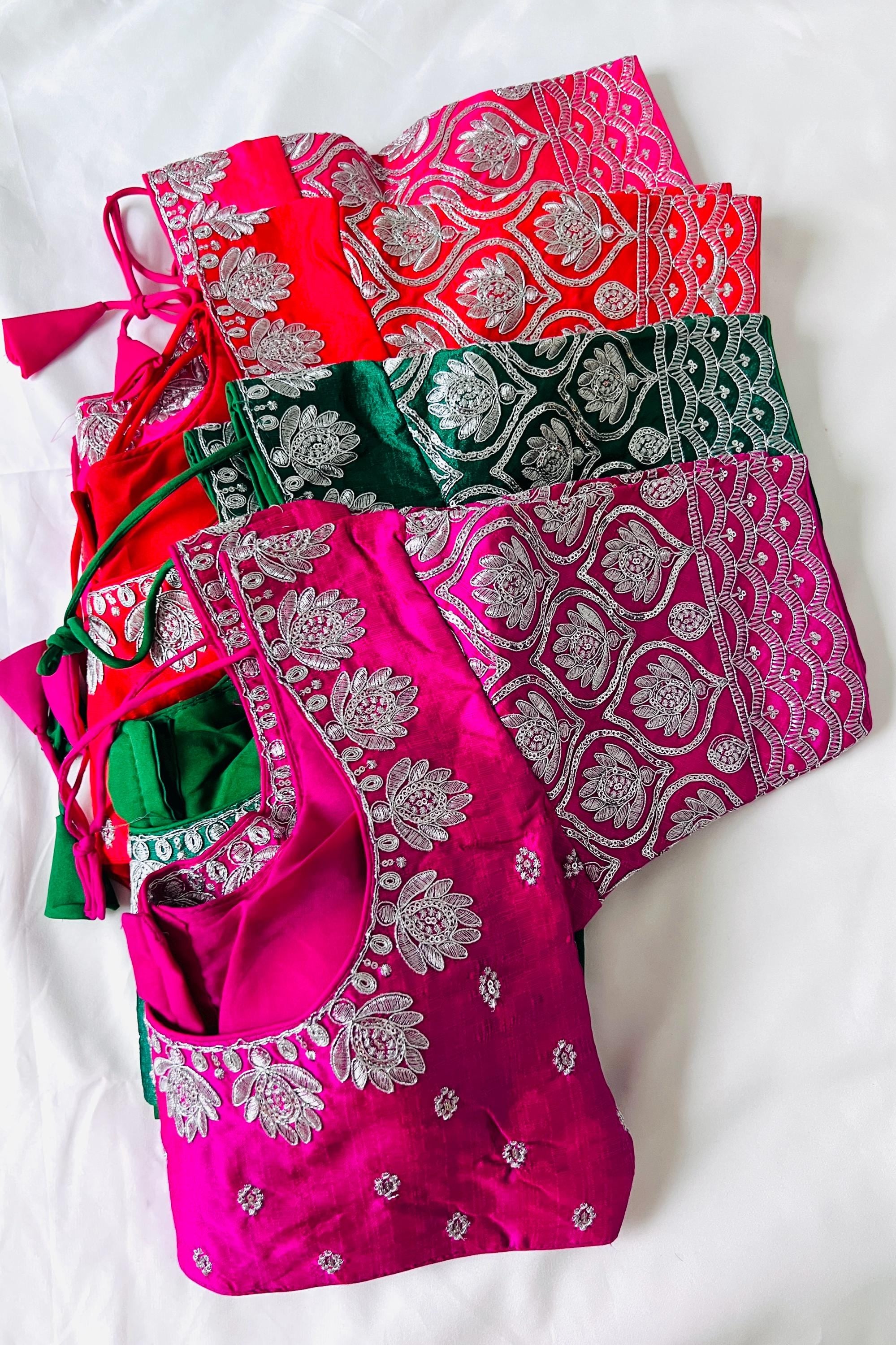 Readymade Blouse for sarees embroidery work blouse for Lehenga and half saree designer blouse