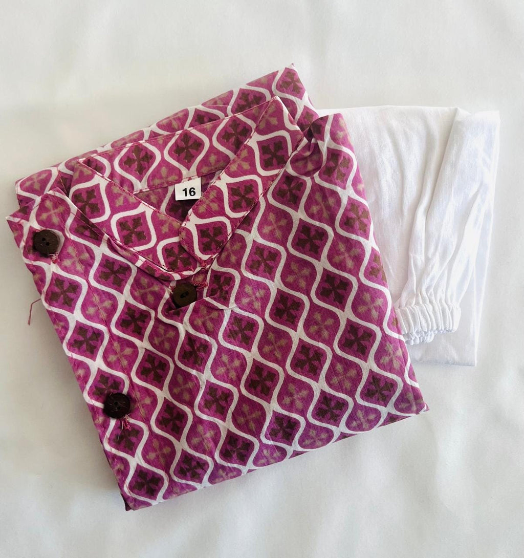 Newborn Kurta Pajama Ethnic Wear for Eid & Diwali, Wedding Indian Pakistani Outfit, Baby Cotton Kurta for Boys