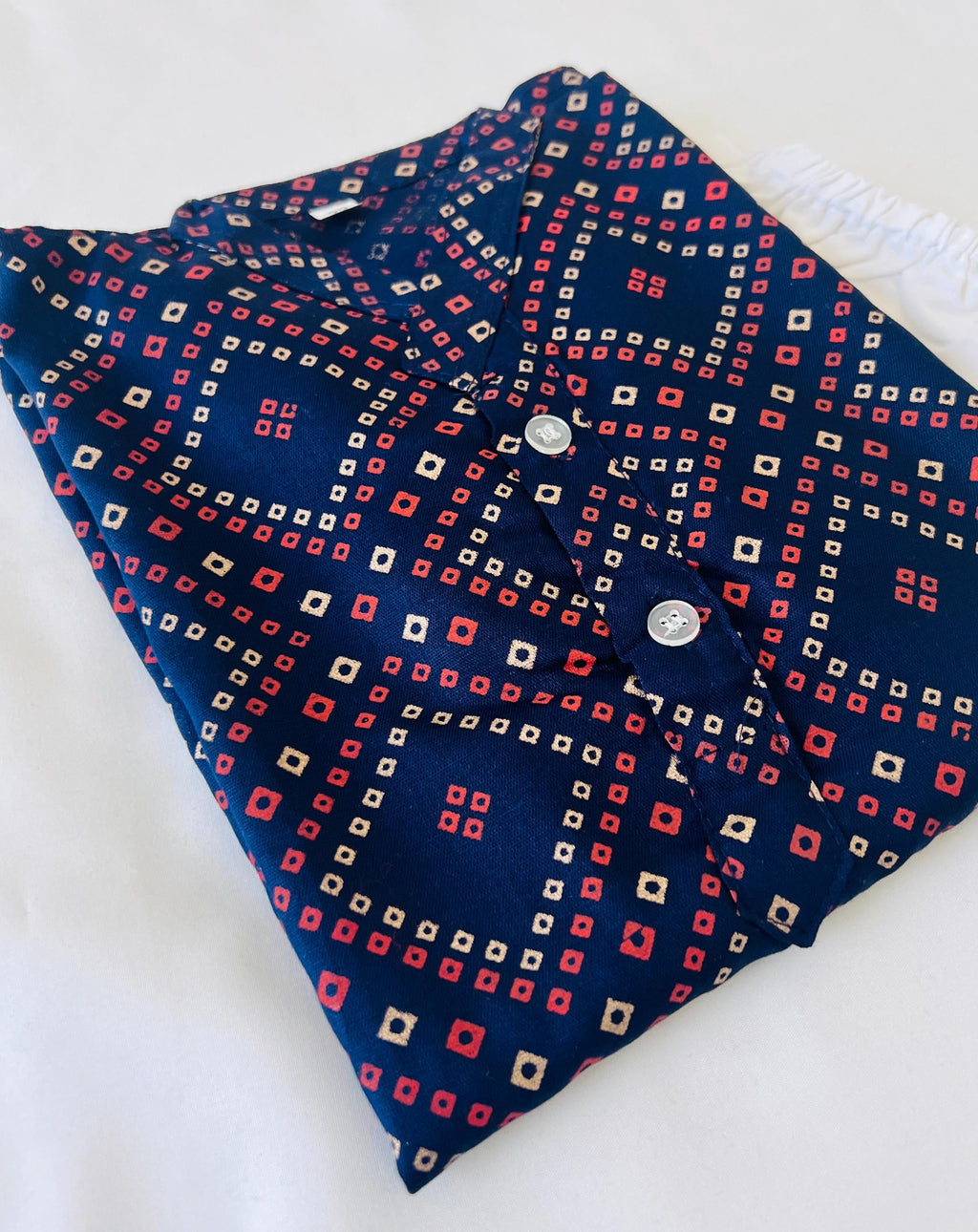 Bandhani print Kurta Pajama set for boys Kids ethnic Indian Wear for wedding, Diwali, Eid and other festivals