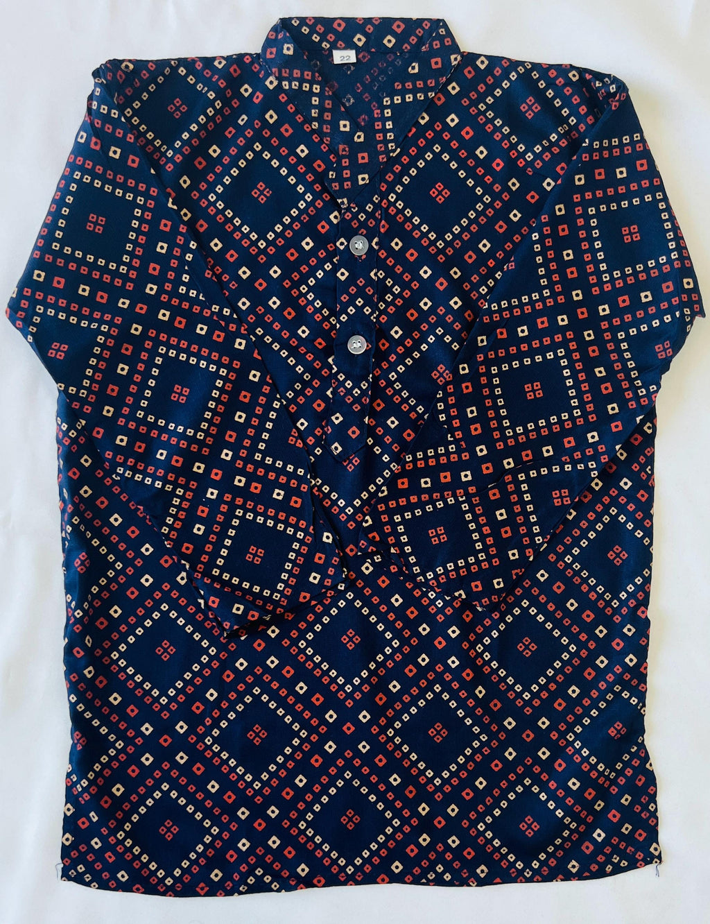 Bandhani print Kurta Pajama set for boys Kids ethnic Indian Wear for wedding, Diwali, Eid and other festivals