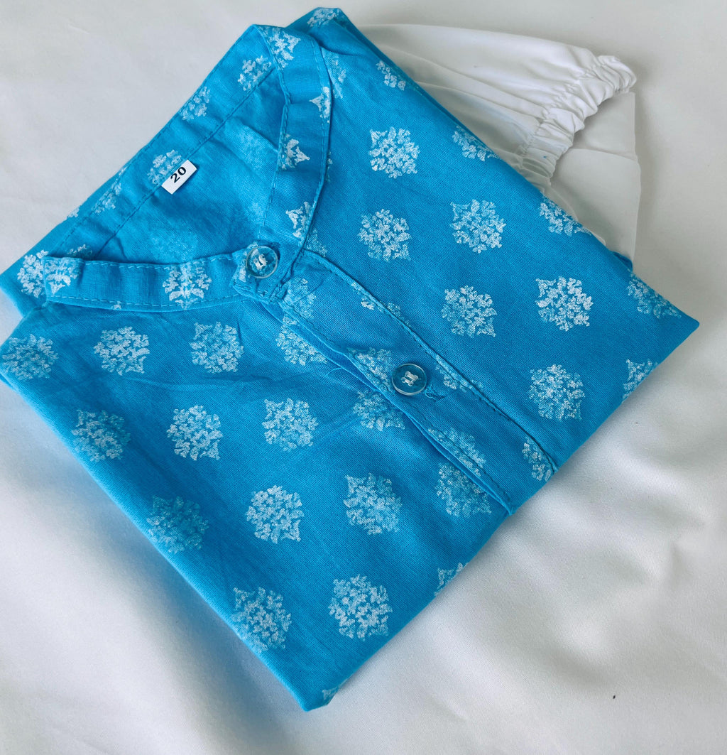 Handblock Printed Boys Dhoti Kurta Set - Indian Ethnic Wear for Kids, 3-4 Year boy kurta, Kids 5 year old kurta dhoti pant Yellow Kurta