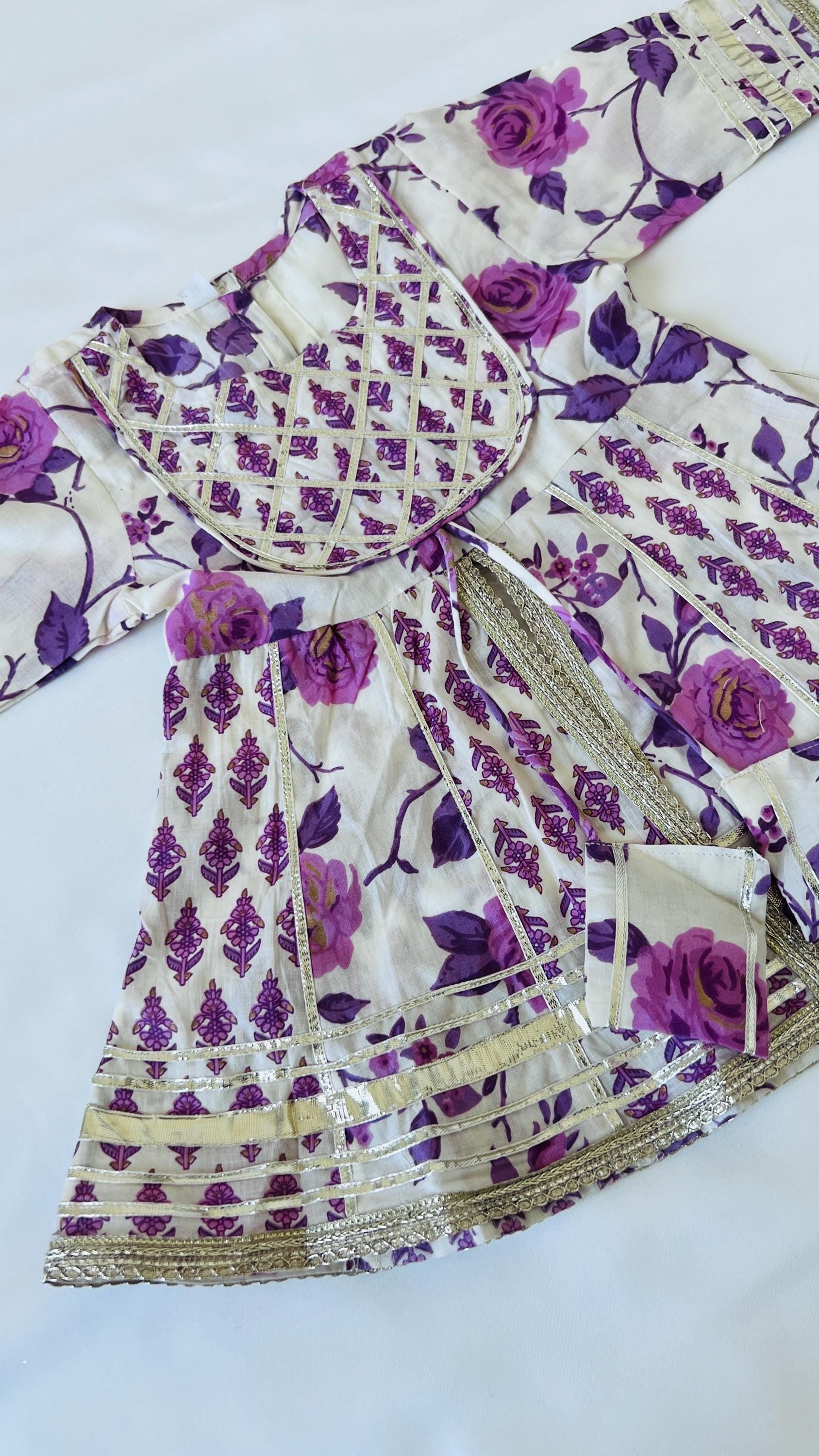 Kids Peplum style kurti sharara suit girls ethnic dress for party wedding Salwar suit for baby girl