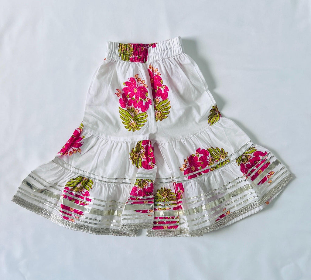 Girls Kalidar Kurti Sharara Set for Kids - Indian Ethnic Outfit, Traditional Party Dress, Festival Wear, Comfortable & Stylish