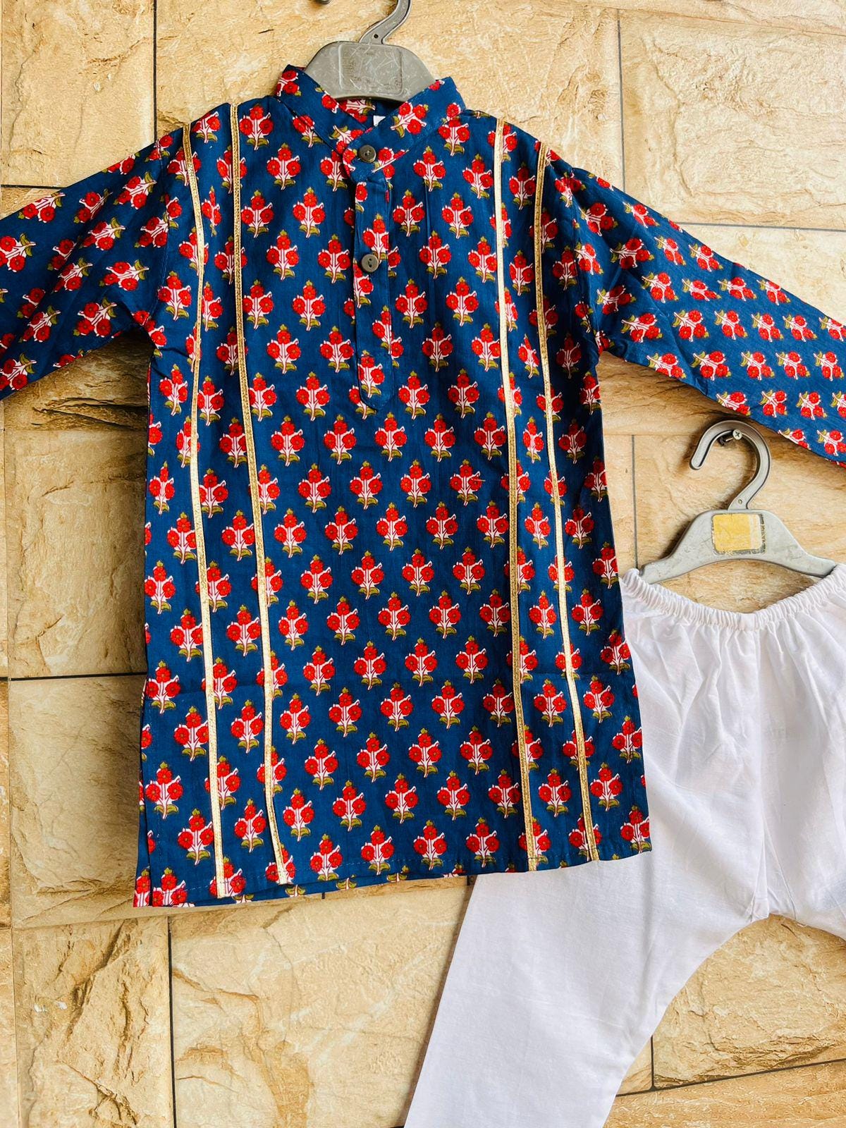 Kurta pajama for boys Indian kurta for kids Perfect for festivities Rakshabandhan, Diwali Eid, Kids Traditional Indian Outfit for Diwali