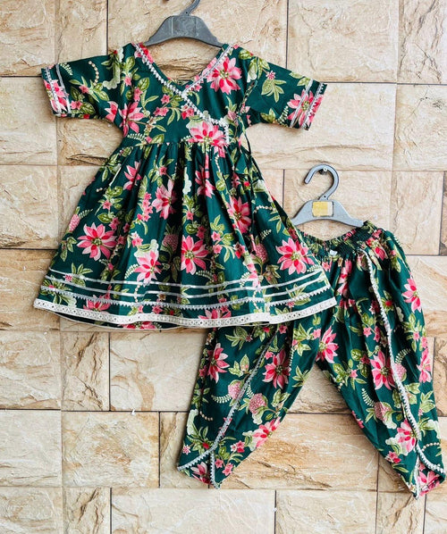 Baby Girl Indian Ethnic Wear Dhoti Kurta Patiala Set for Girls Traditional Festival Outfit