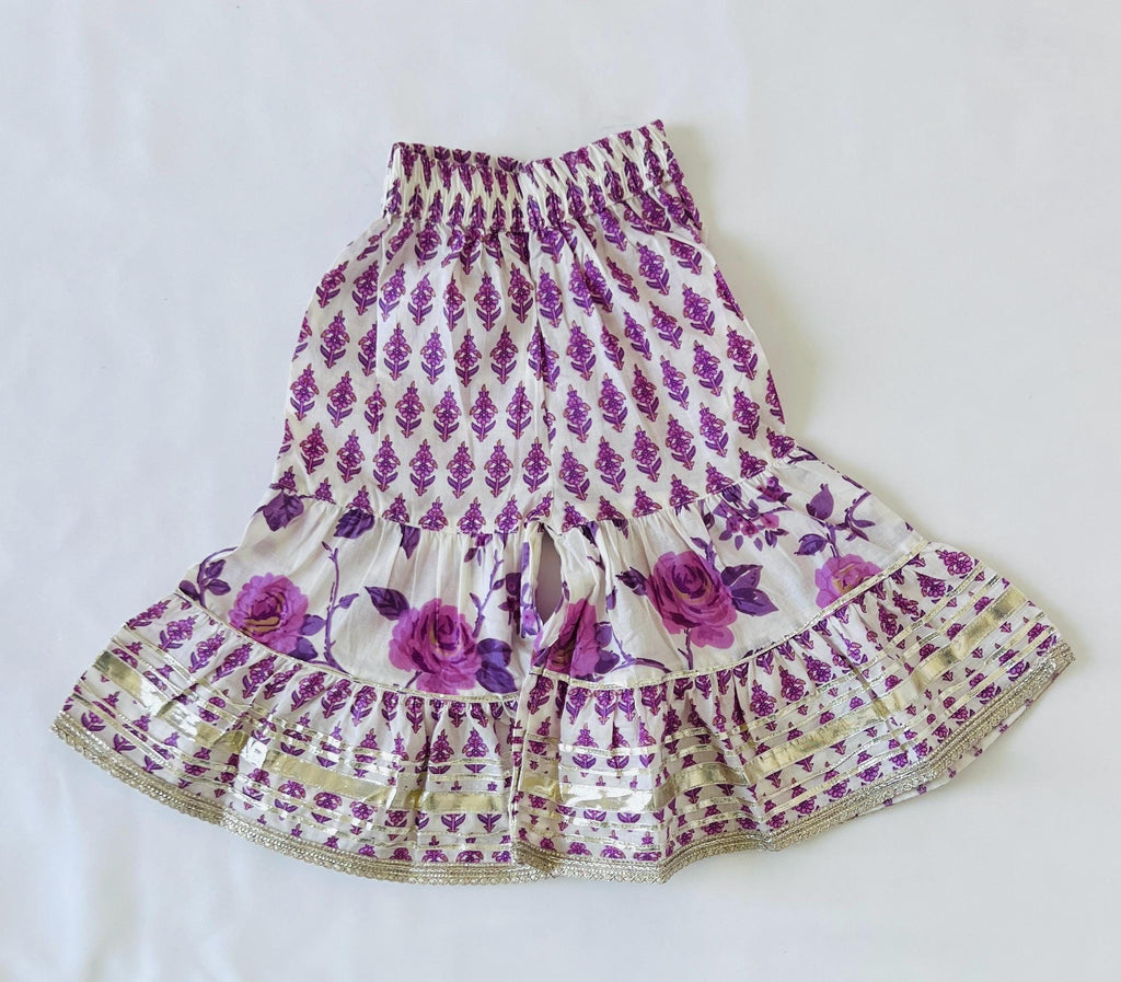 Kids Peplum style kurti sharara suit girls ethnic dress for party wedding Salwar suit for baby girl