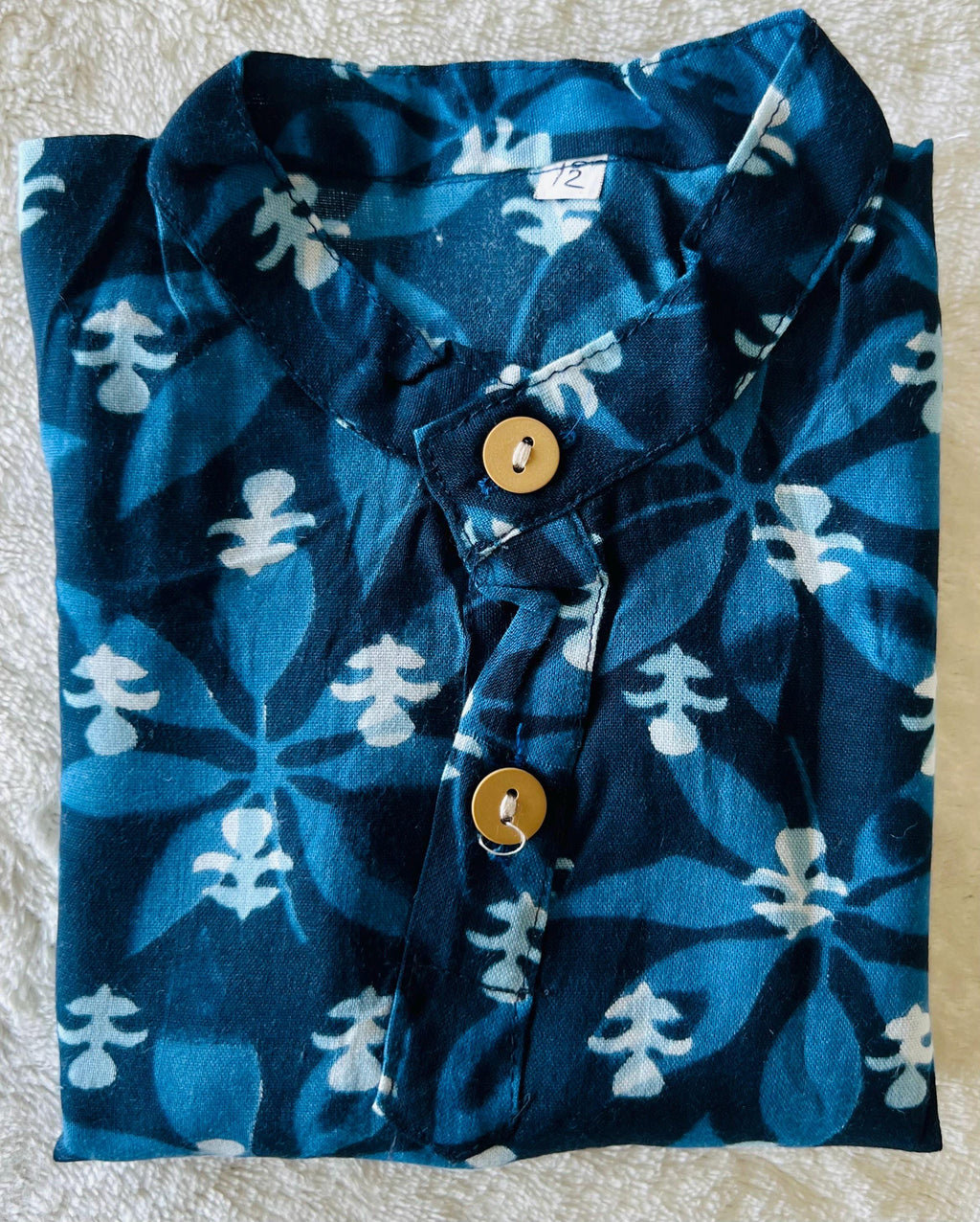 Baby Dhoti Kurta for Toddlers Indigo Print Boys Indian Wear Kids Ethnic Outfit Boys dhoti Kurta