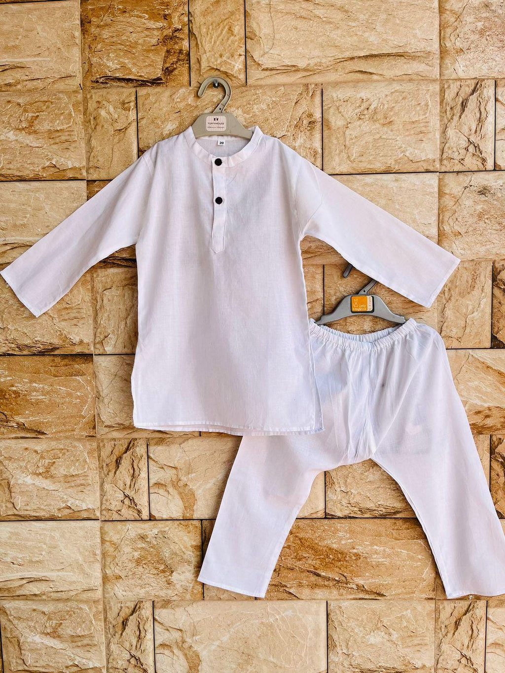 White Kurta Pajama for Boys & Men, Traditional Ethnic Outfit, White Kurta Pant Set, Festival Wear