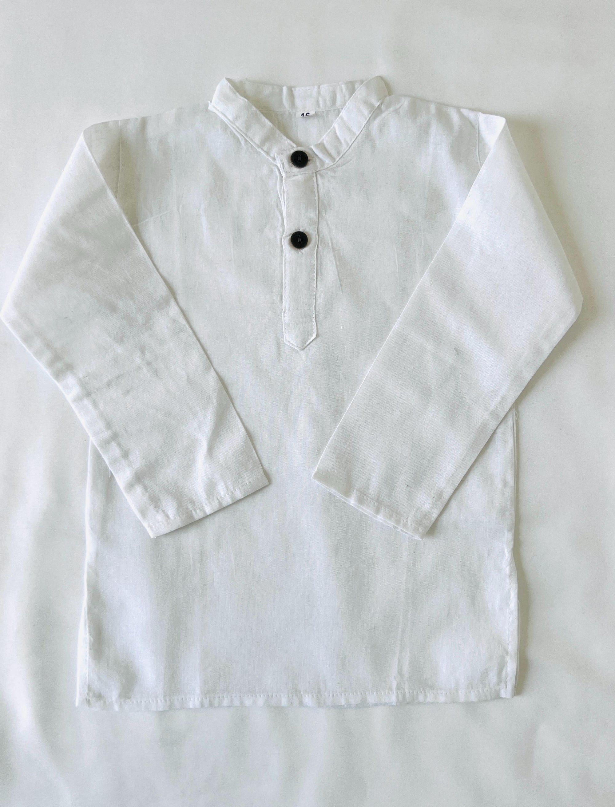 White Kurta Pajama for Boys & Men, Traditional Ethnic Outfit, White Kurta Pant Set, Festival Wear