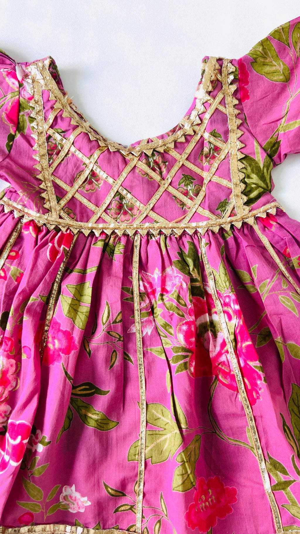 Floral print girls kurti palazzo pants Ethnic Outfit kids Salwar Kameez