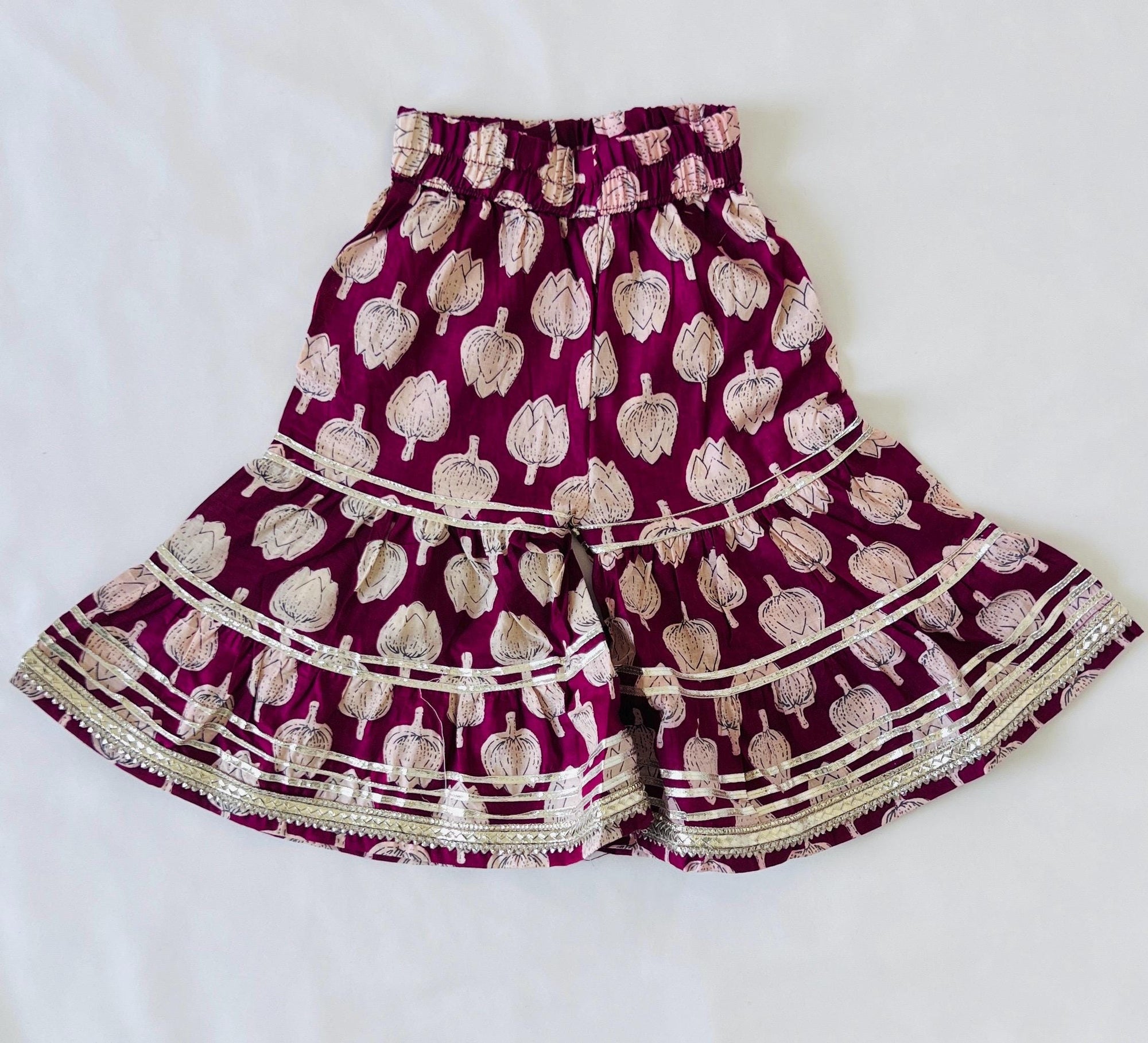 Baby Girl Indian Ethnic Clothing Pakistani Kurti Sharara Set Traditional Dress for Girls Party Wear