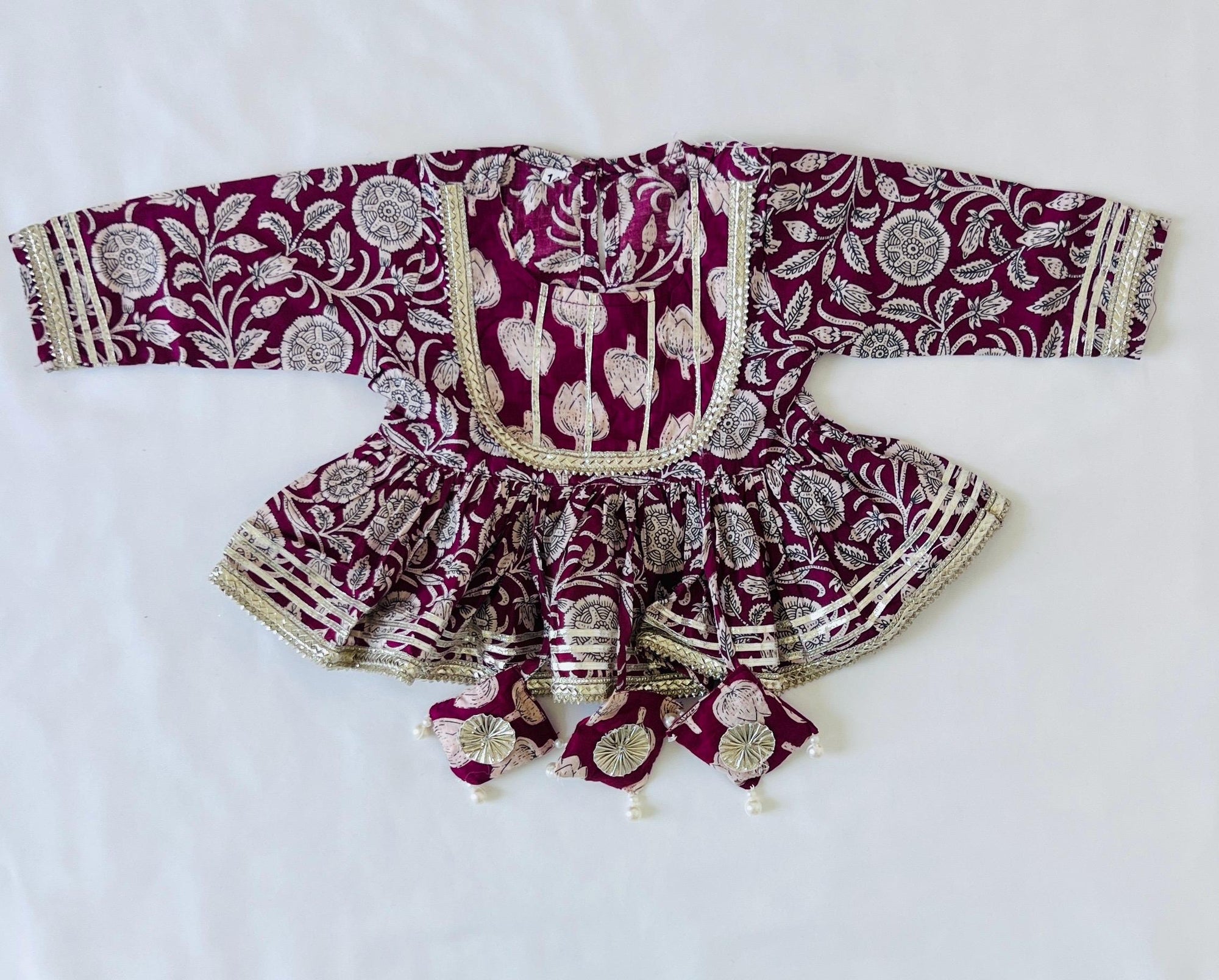 Baby Girl Indian Ethnic Clothing Pakistani Kurti Sharara Set Traditional Dress for Girls Party Wear