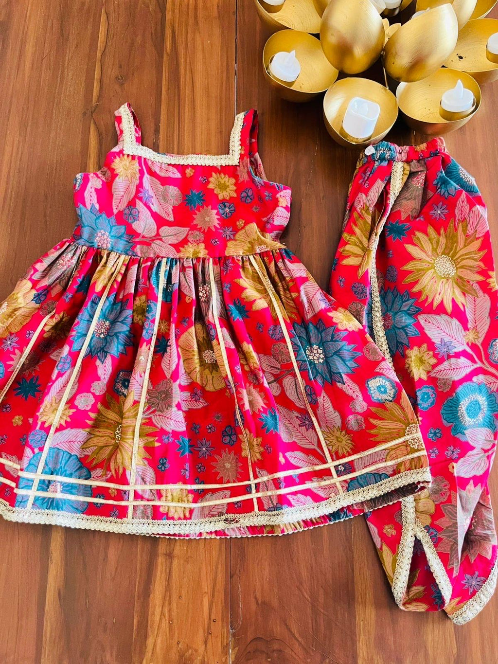 Girls Dhoti Kurta Set Indowestern outfit Ethnic wear for kids Party wear dhoti kurta for girls Kurta with Afghani pant palazzo