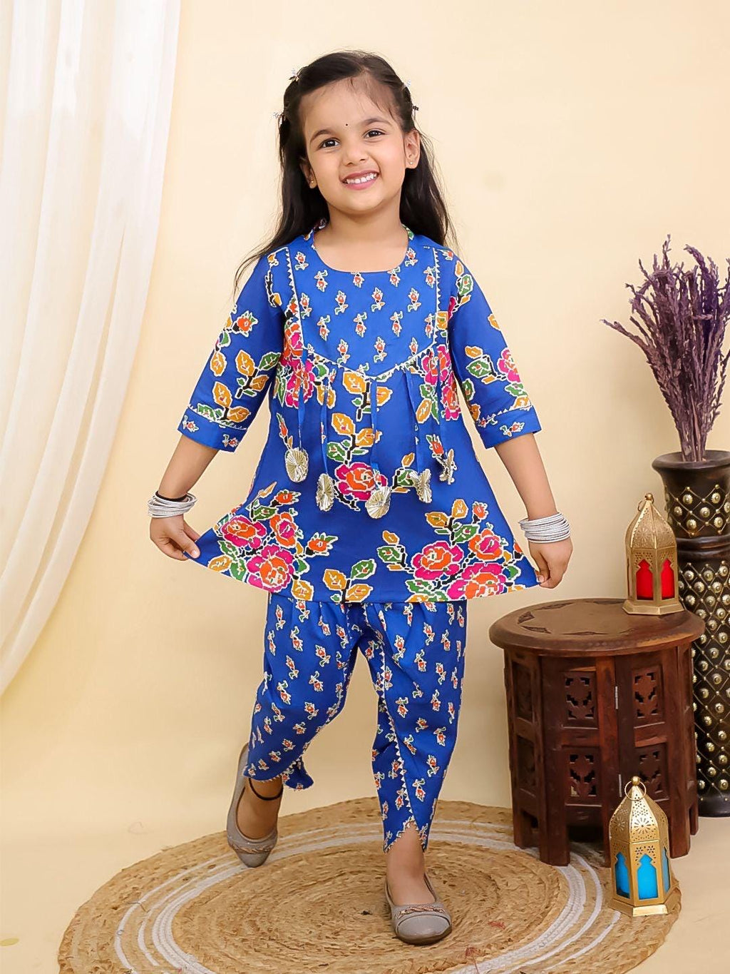 Girls dhoti kurta set for Diwali, Wedding and festivities Stylish traditional dress kids Indian dress Brother Sister set