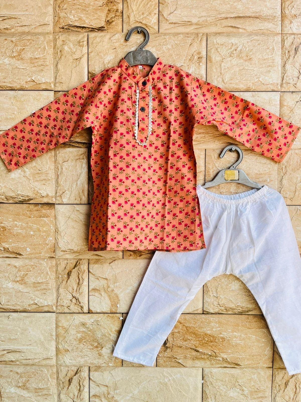 Kids Kurta pajama Indian dress for wedding & Festivities, Baby boy kurta pajama Cotton ethnic outfit for Children Twining set Sibling set