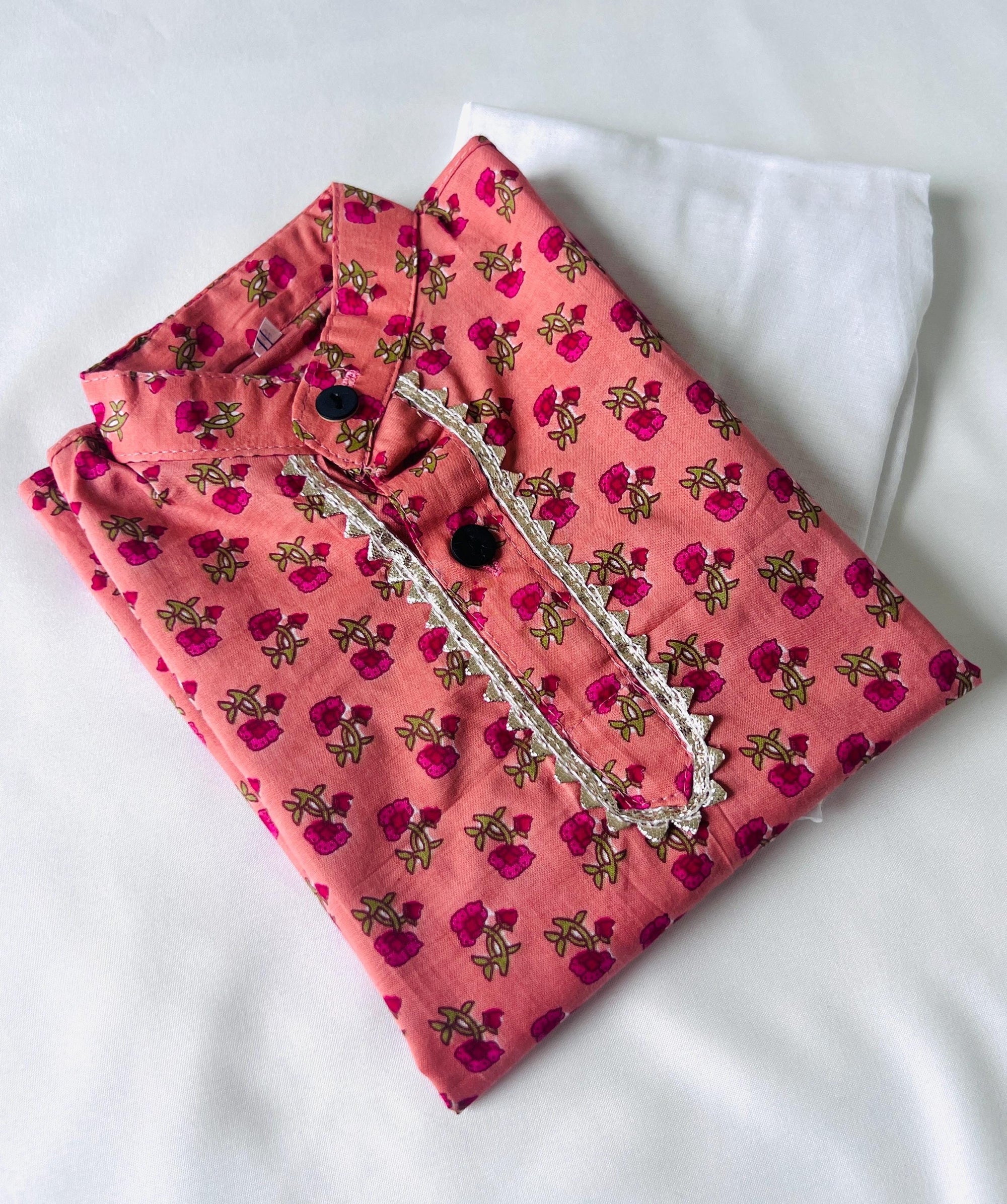 Kids Kurta pajama Indian dress for wedding & Festivities, Baby boy kurta pajama Cotton ethnic outfit for Children Twining set Sibling set