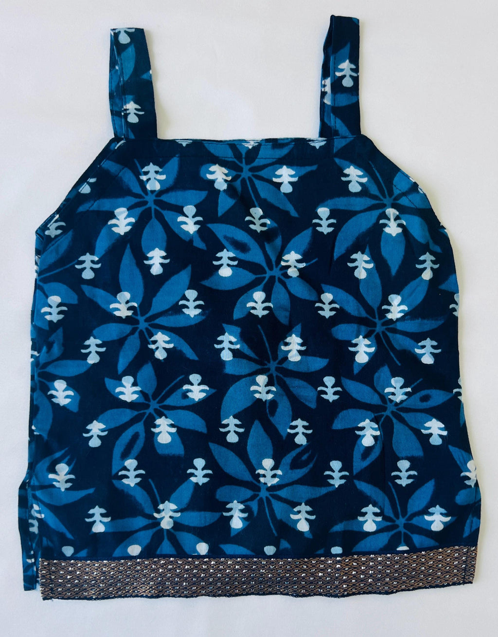 Girls skirt top set two piece summer outfit perfect for gifting Girls 3-4 Year old Indian ethnic dress Indigo color 3 year old skirt top