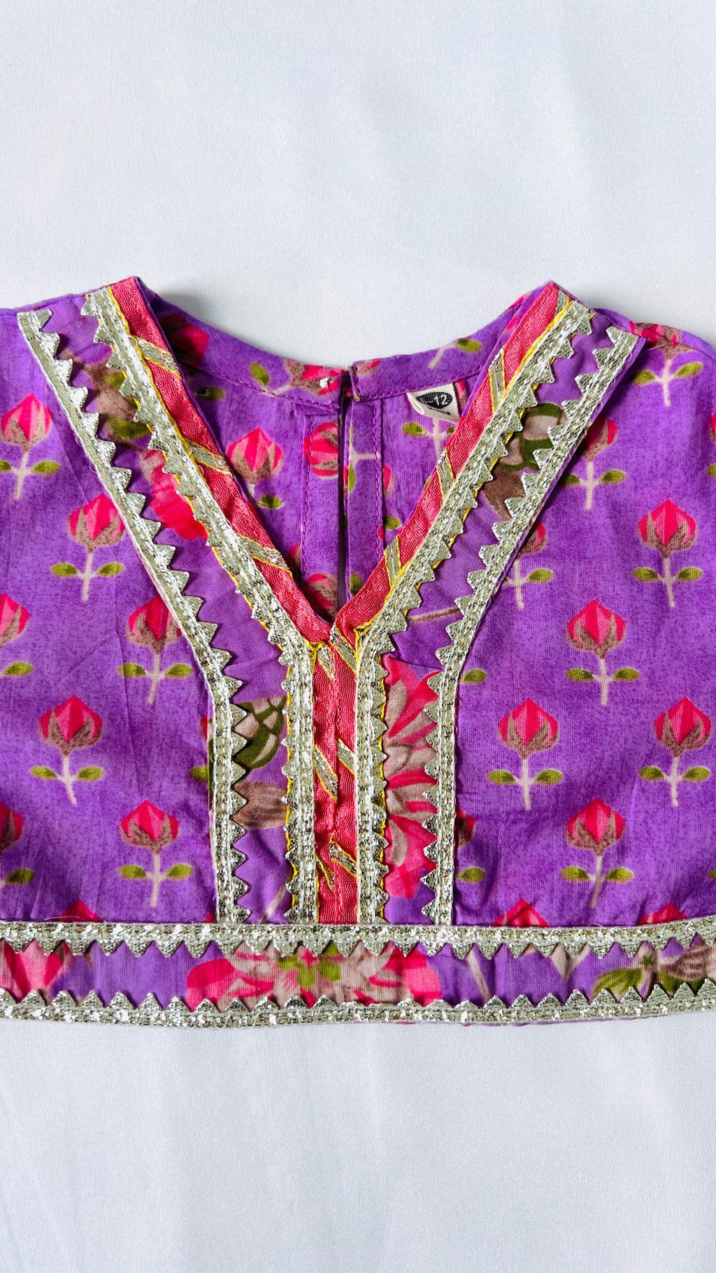 Girls Lehenga Choli Set Festive Outfit with Dupatta Kids Ethnic Wear Weddings & Parties Festive Indian Wear Handcrafted Cotton Lehenga Choli