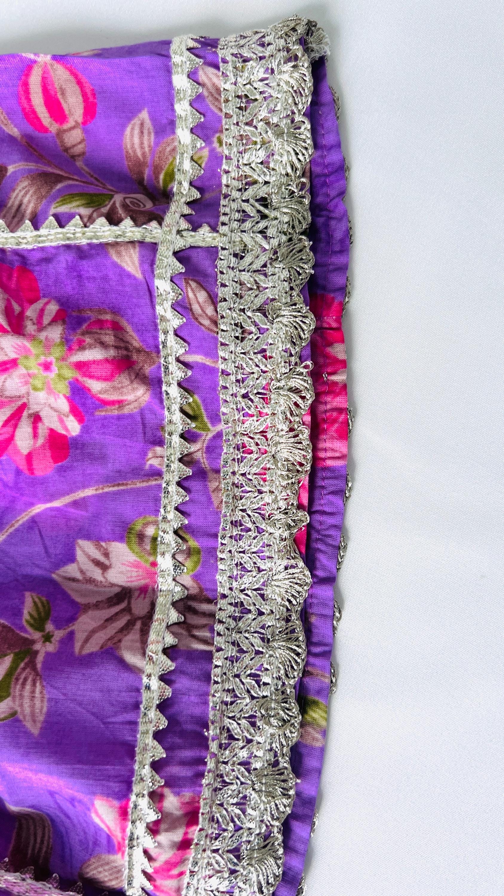 Girls Lehenga Choli Set Festive Outfit with Dupatta Kids Ethnic Wear Weddings & Parties Festive Indian Wear Handcrafted Cotton Lehenga Choli