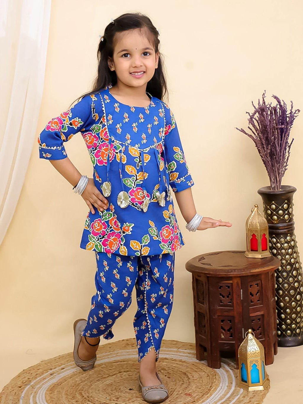 Girls dhoti kurta set for Diwali, Wedding and festivities Stylish traditional dress kids Indian dress Brother Sister set
