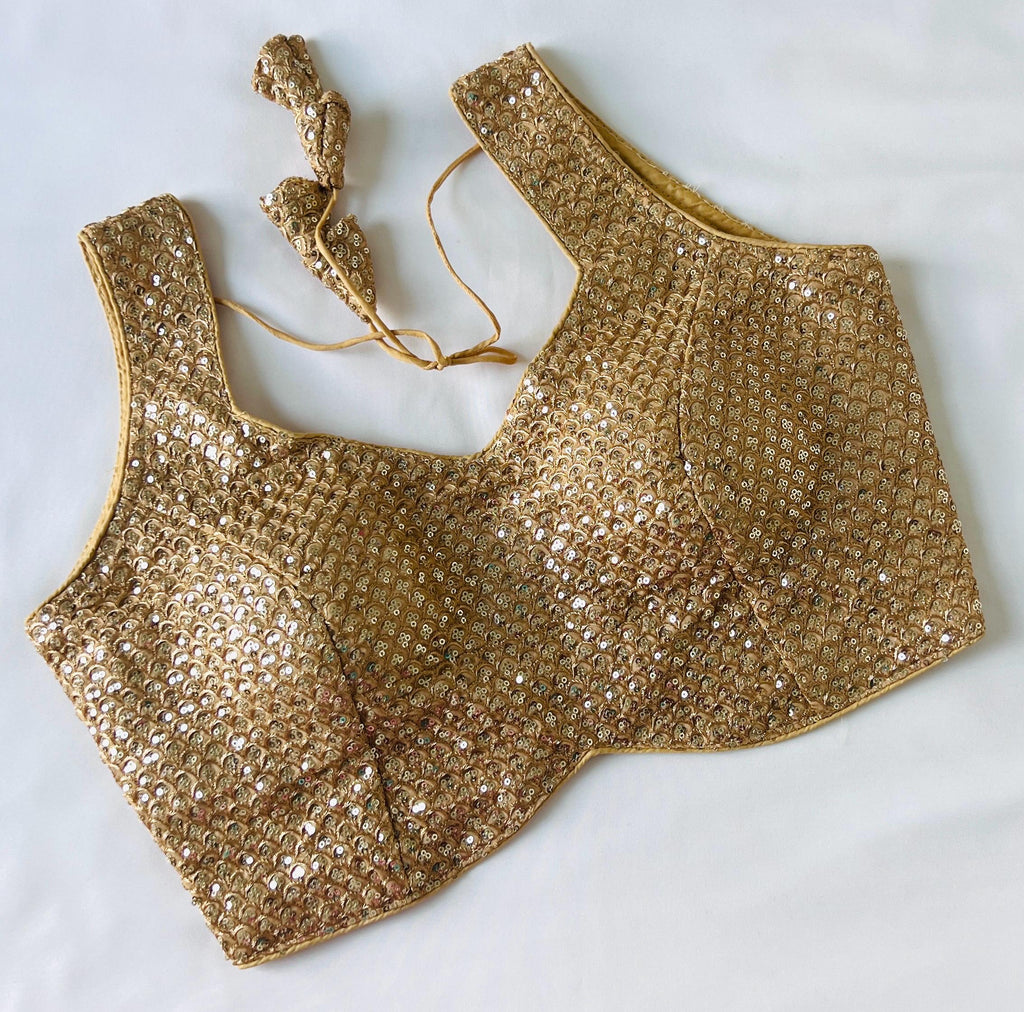 Golden Saree blouse for women Black party wear Ready to wear blouse Saree top for Indian wedding blouse for lehenga Black Blouse saree