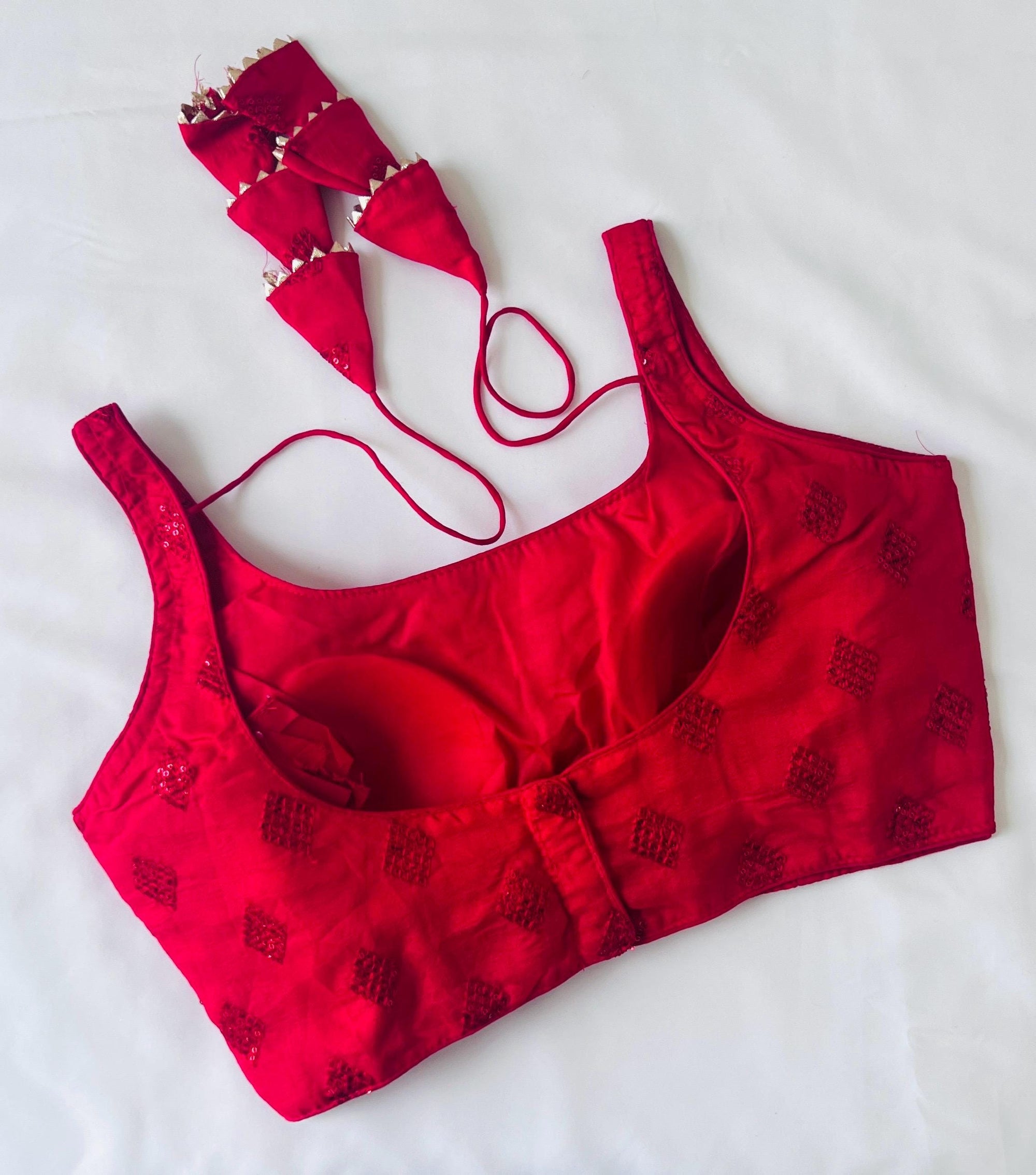 Saree Blouse women Readymade Blouses for Sari, Lehenga Top Indian Ethnic Blouse Top Ready to Wear Saree Blouse Silk Sequence Work Blouse