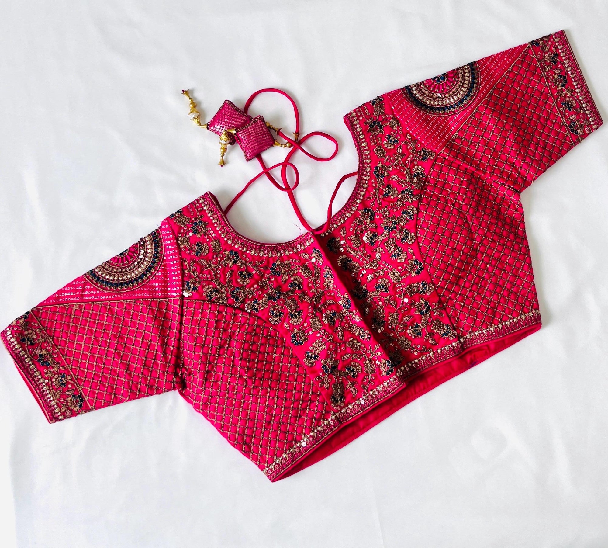 Readymade Blouse for sarees embroidery work blouse for Lehenga and half saree designer blouse