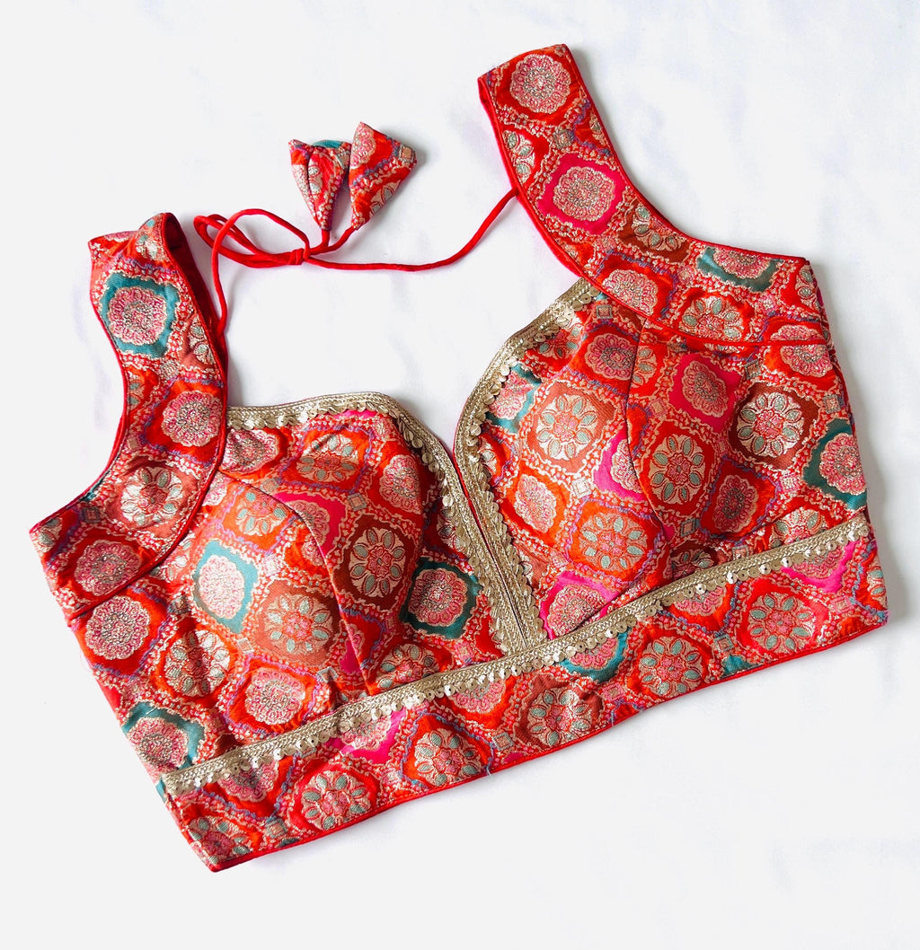 Saree Blouses Women Readymade Blouse for Lehenga and half saree Indian Casual party wear blouse Handmade stitched Blouse designer choli