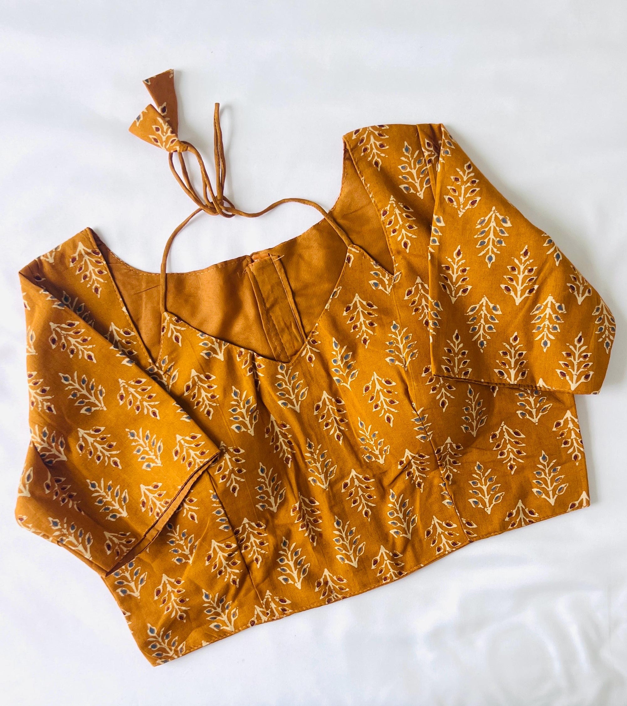 Blouse for saree Cotton Halter Neck Blouse Indian Top Boho Blouse for women Ready to wear blouse for Lehenga, Ajrakh Pure cotton blouse