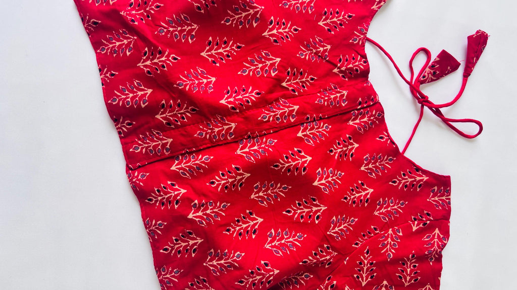 Blouse for saree Cotton Halter Neck Blouse Indian Top Boho Blouse for women Ready to wear blouse for Lehenga, Ajrakh Pure cotton blouse