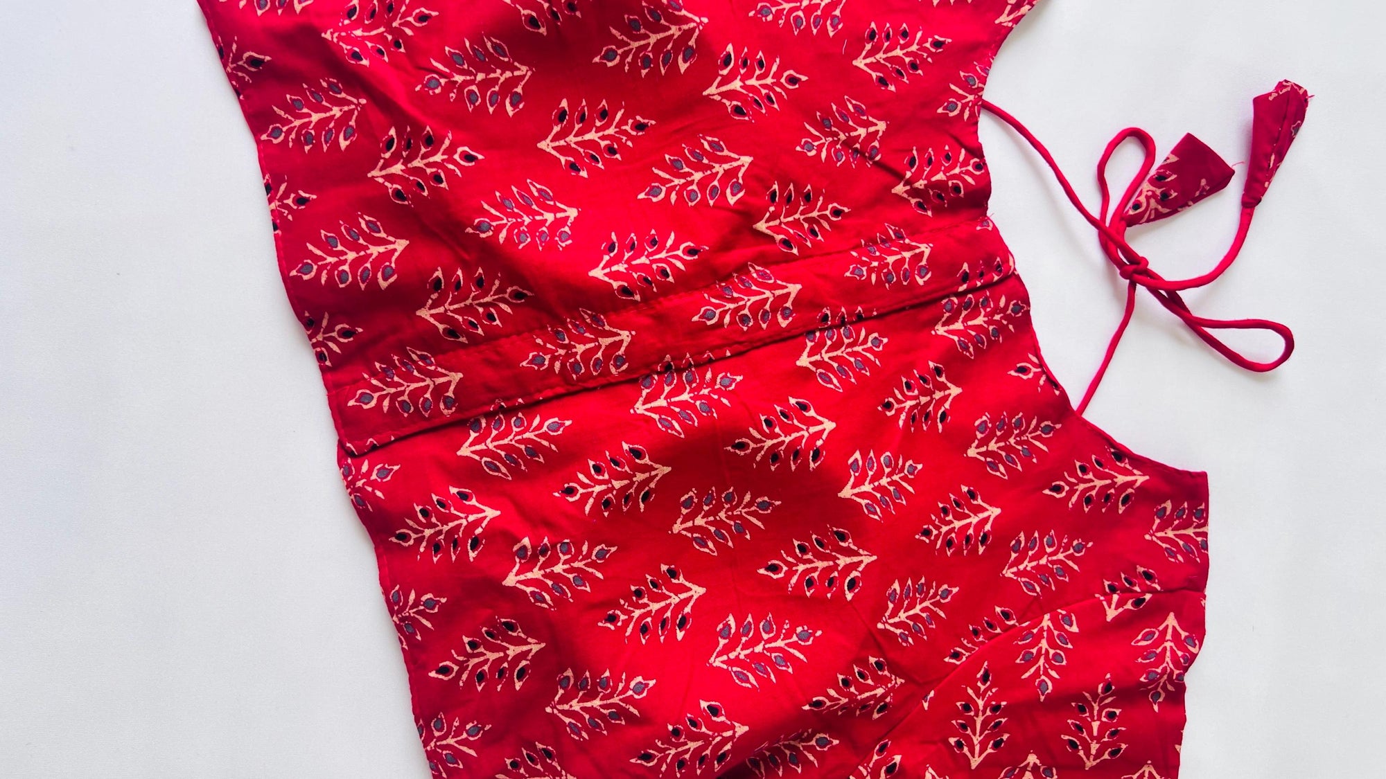 Blouse for saree Cotton Halter Neck Blouse Indian Top Boho Blouse for women Ready to wear blouse for Lehenga, Ajrakh Pure cotton blouse