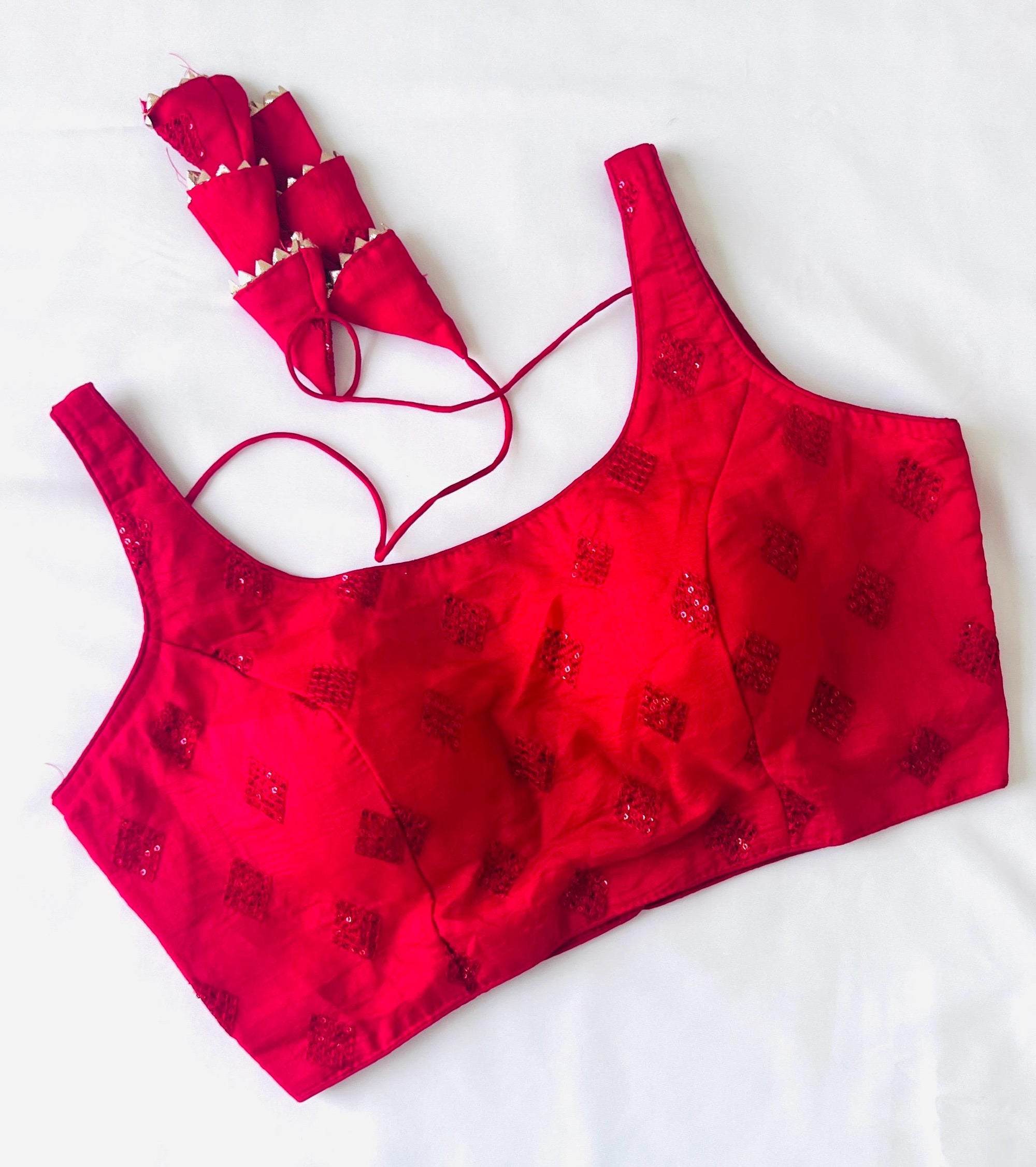 Saree Blouse women Readymade Blouses for Sari, Lehenga Top Indian Ethnic Blouse Top Ready to Wear Saree Blouse Silk Sequence Work Blouse