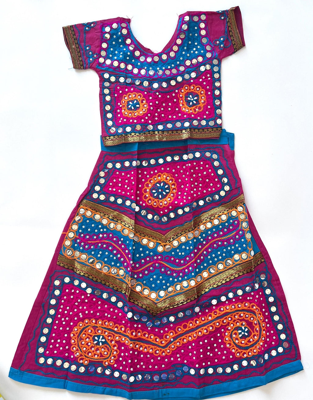 Navratri Chaniya Choli for Girls 4-5 Years Traditional Indian Lehenga Choli Kids Garba Dress Festival Outfit 5-6 Year Girls Dandiya dress