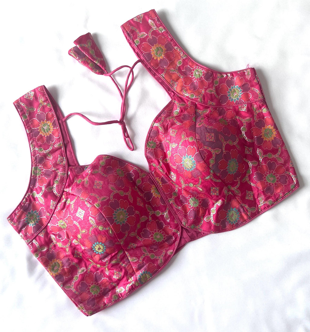 Designer Women's Blouse for Saree & Lehenga, Handmade Stitched Bollywood Choli, Ethnic Crop Top, Ready to Wear blouse Palazzo Top