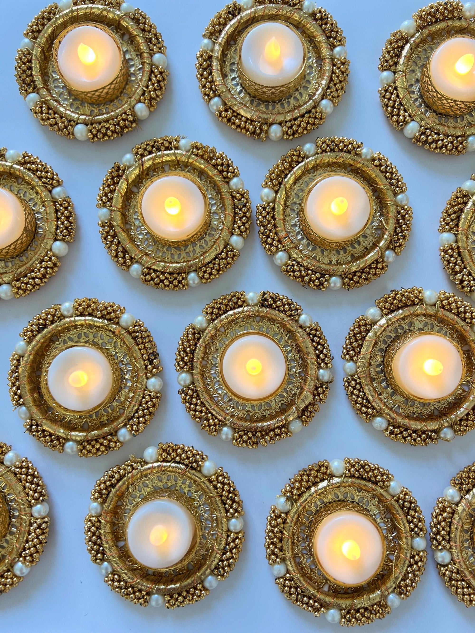 Tealight holder for Diwali Decorative Tealight candle holder for home Decor, Wedding & Festive Table Centerpieces T light holder Diya Diwali