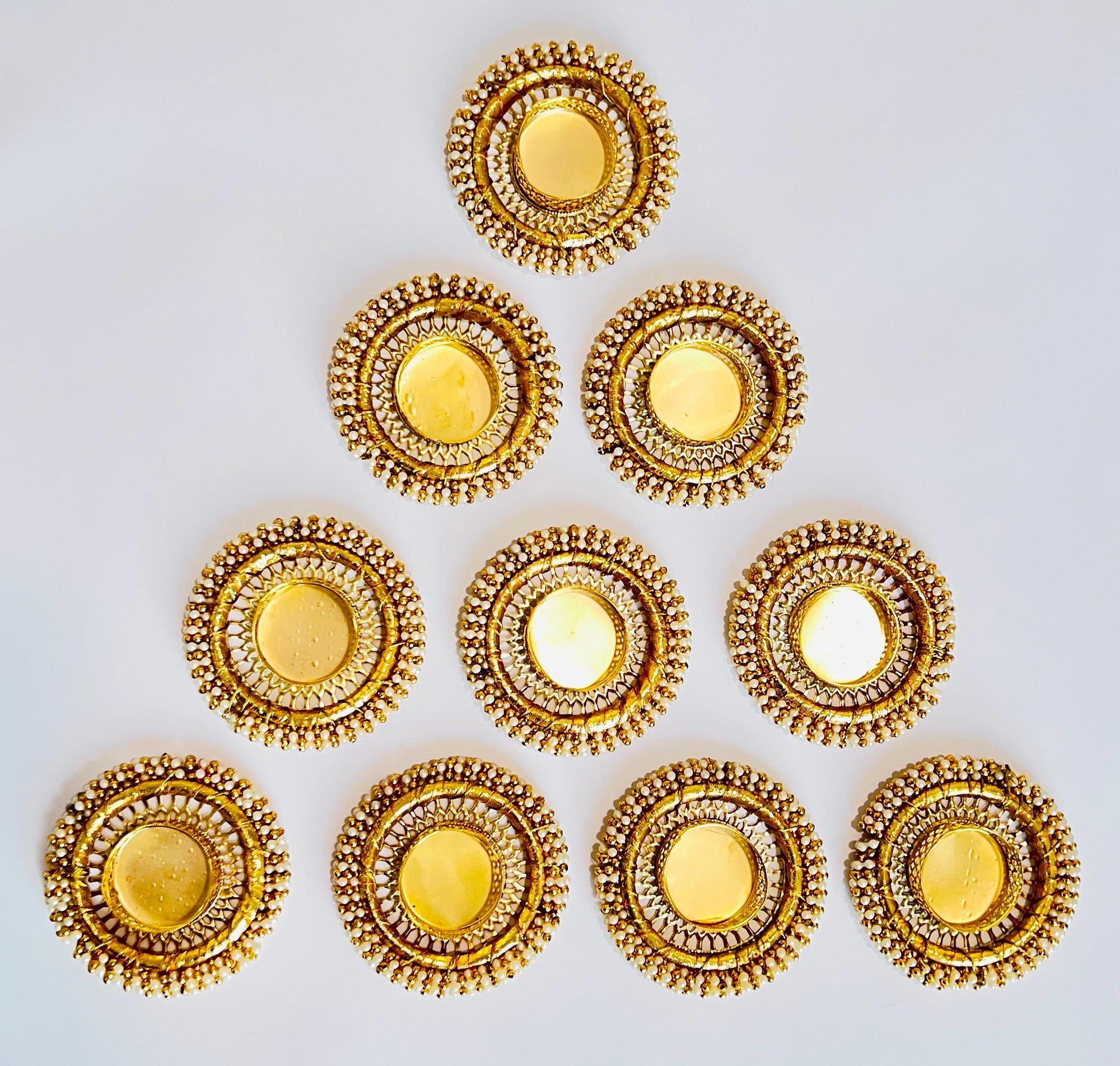 Tealight holder for Diwali Decorative Tealight candle holder for home Decor, Wedding & Festive Table Centerpieces T light holder Diya Diwali