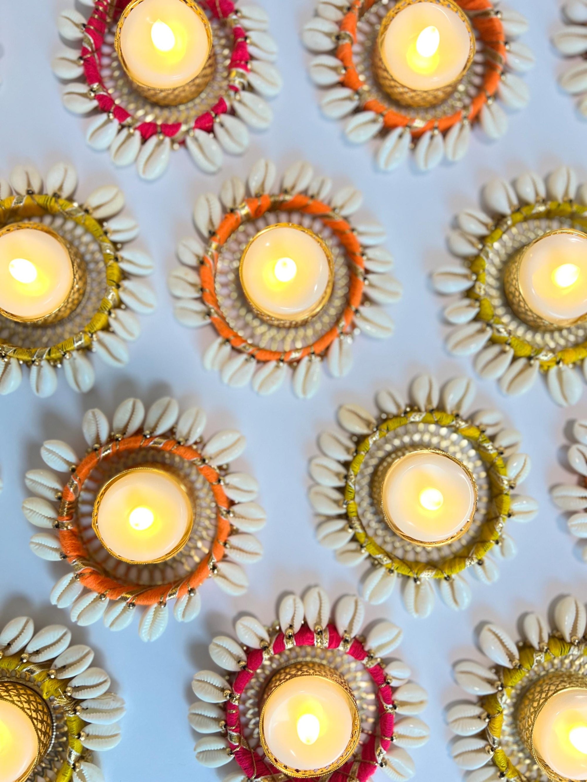 Diwali Tealight Holders Diwali Home Decor Office Decor Festive Diyas Return gifts foe Diwali, Party, Housewarming and Pooja, Puja Essential