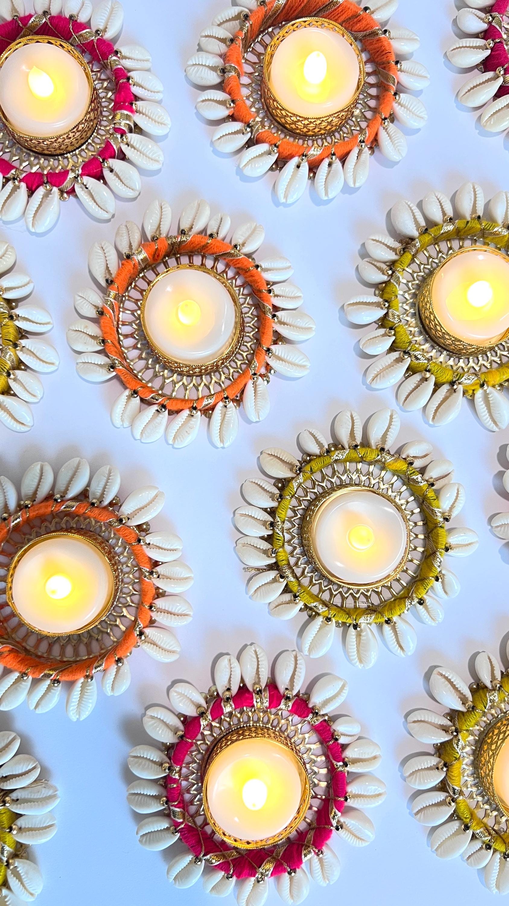 Diwali Tealight Holders Diwali Home Decor Office Decor Festive Diyas Return gifts foe Diwali, Party, Housewarming and Pooja, Puja Essential