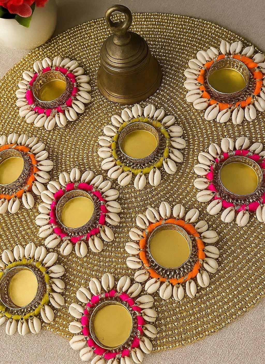 Diwali Tealight Holders Diwali Home Decor Office Decor Festive Diyas Return gifts foe Diwali, Party, Housewarming and Pooja, Puja Essential