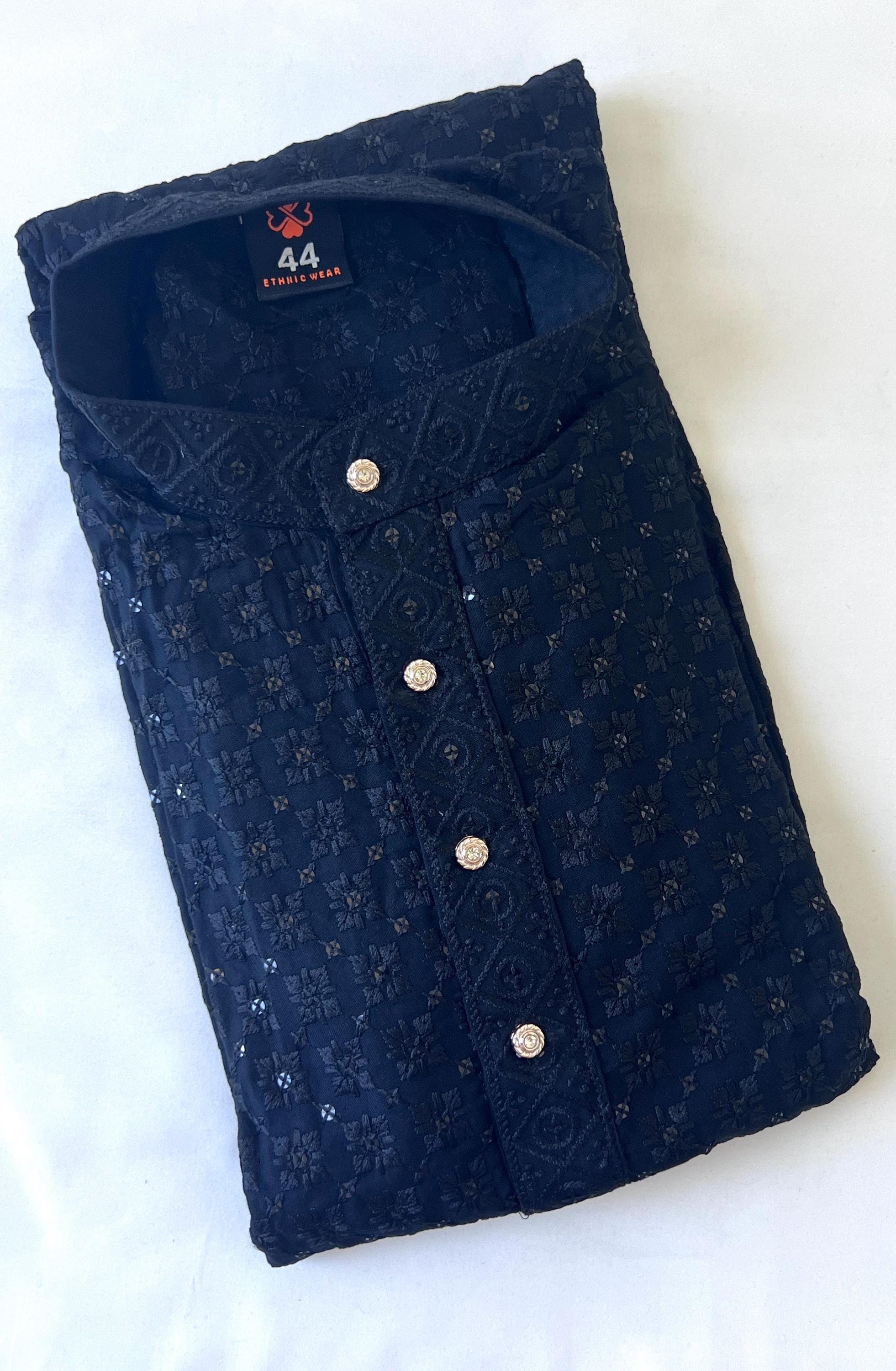 Men's Kurta Ethnic Indian outfit Designer kurta for wedding Sequence work Festival Wear Ethnic Indian Top Diwali Eid Traditional Wear