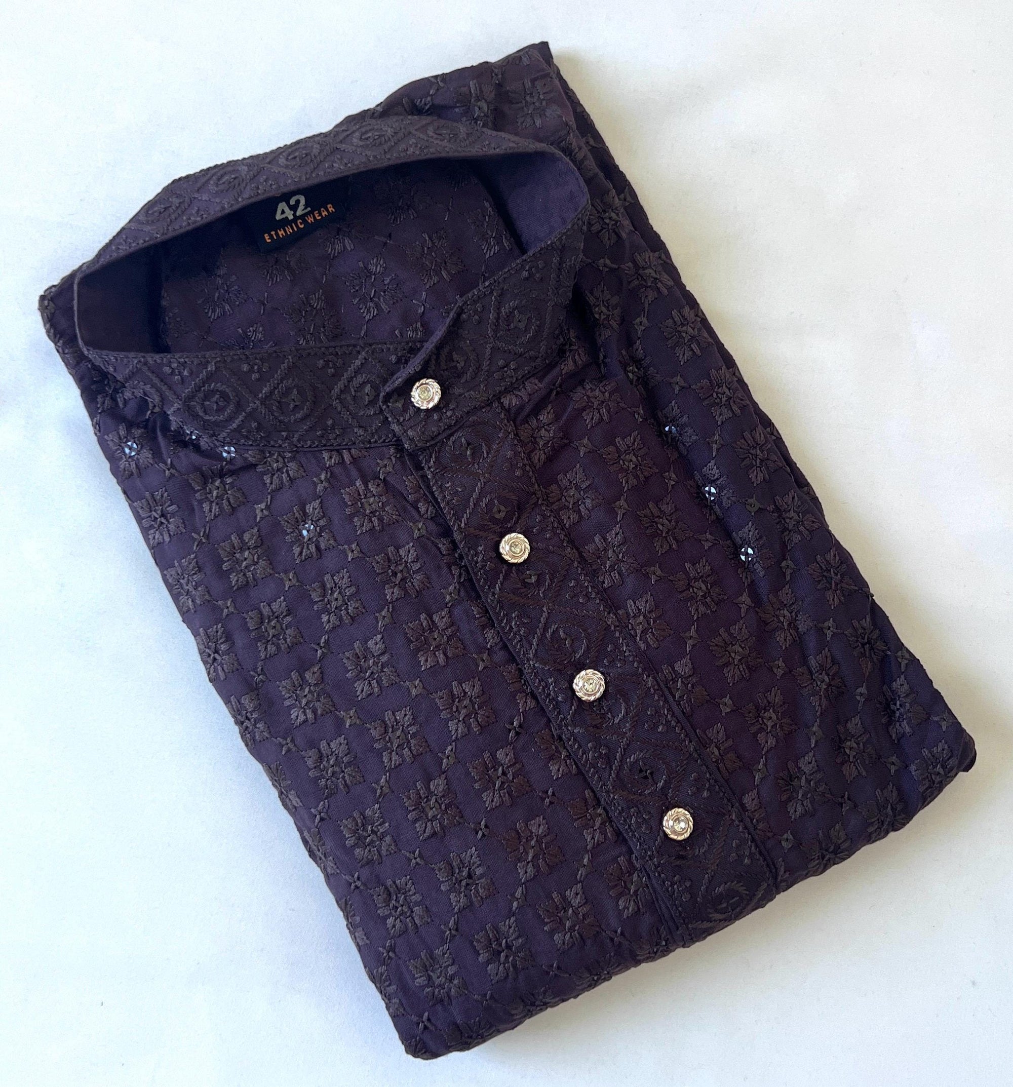 Men's Kurta Ethnic Indian outfit Designer kurta for wedding Sequence work Festival Wear Ethnic Indian Top Diwali Eid Traditional Wear